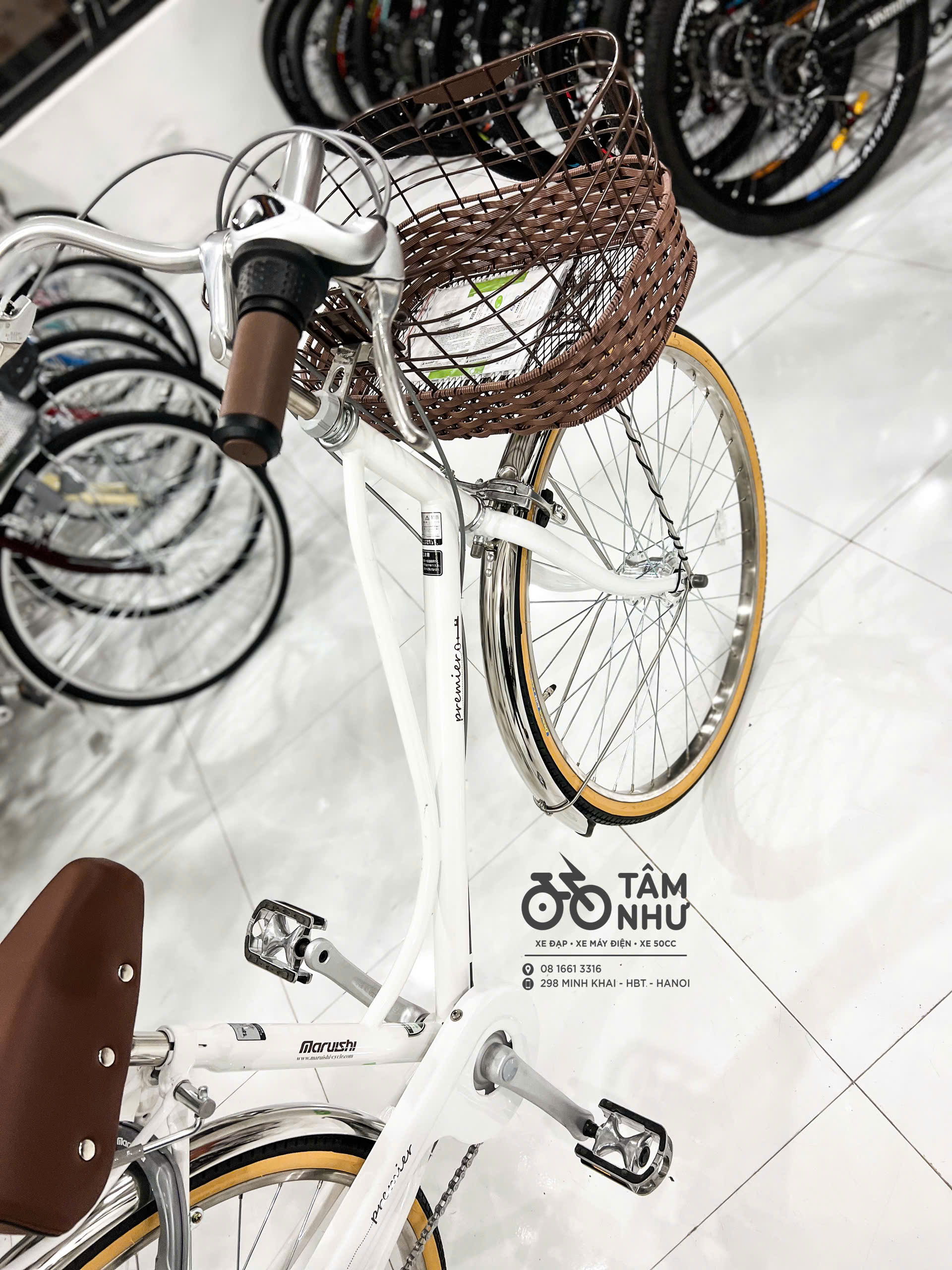 Xe Đạp Mini Nhật - Premier PEP263E- Trắng