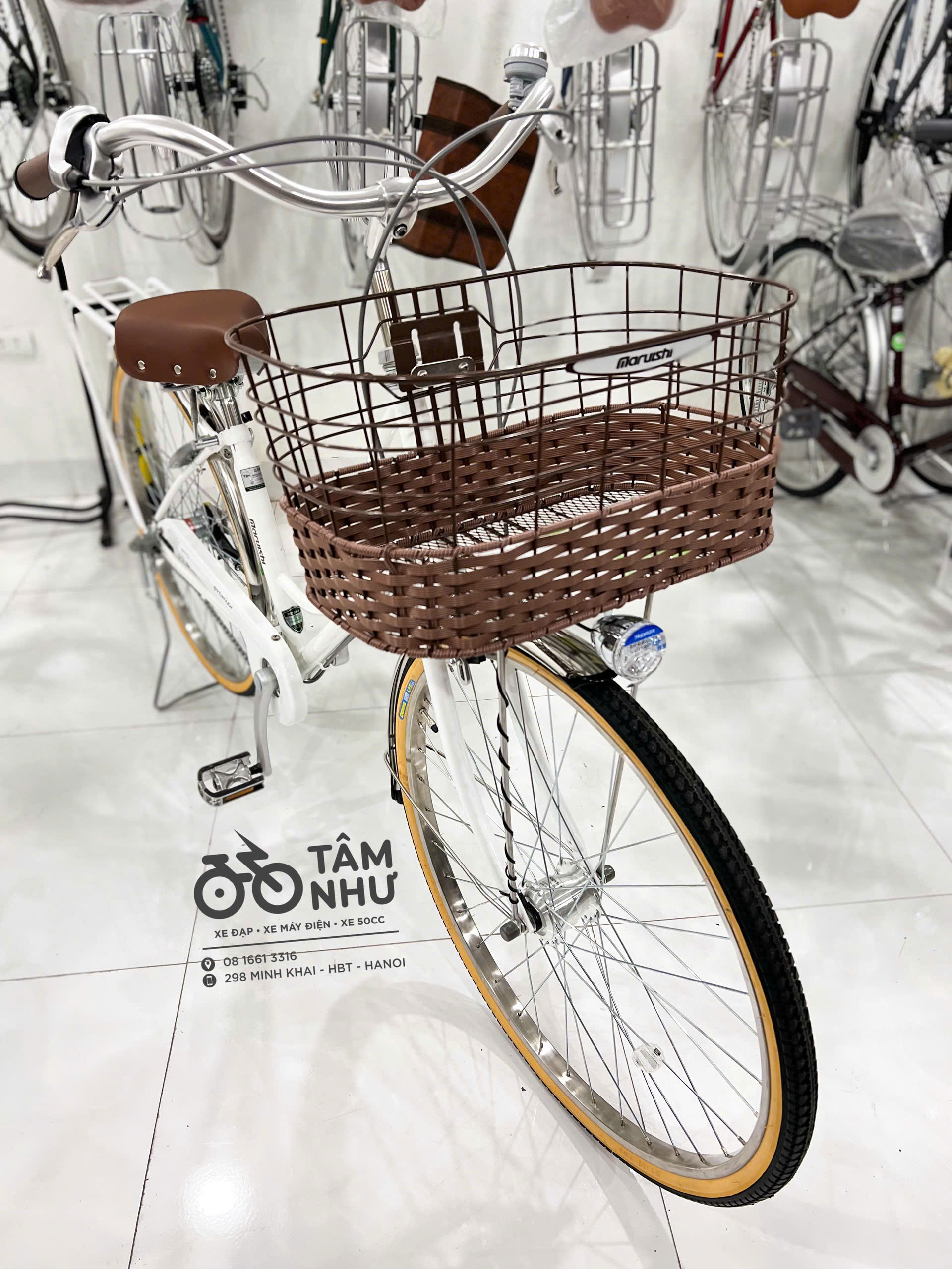 Xe Đạp Mini Nhật - Premier PEP263E- Trắng