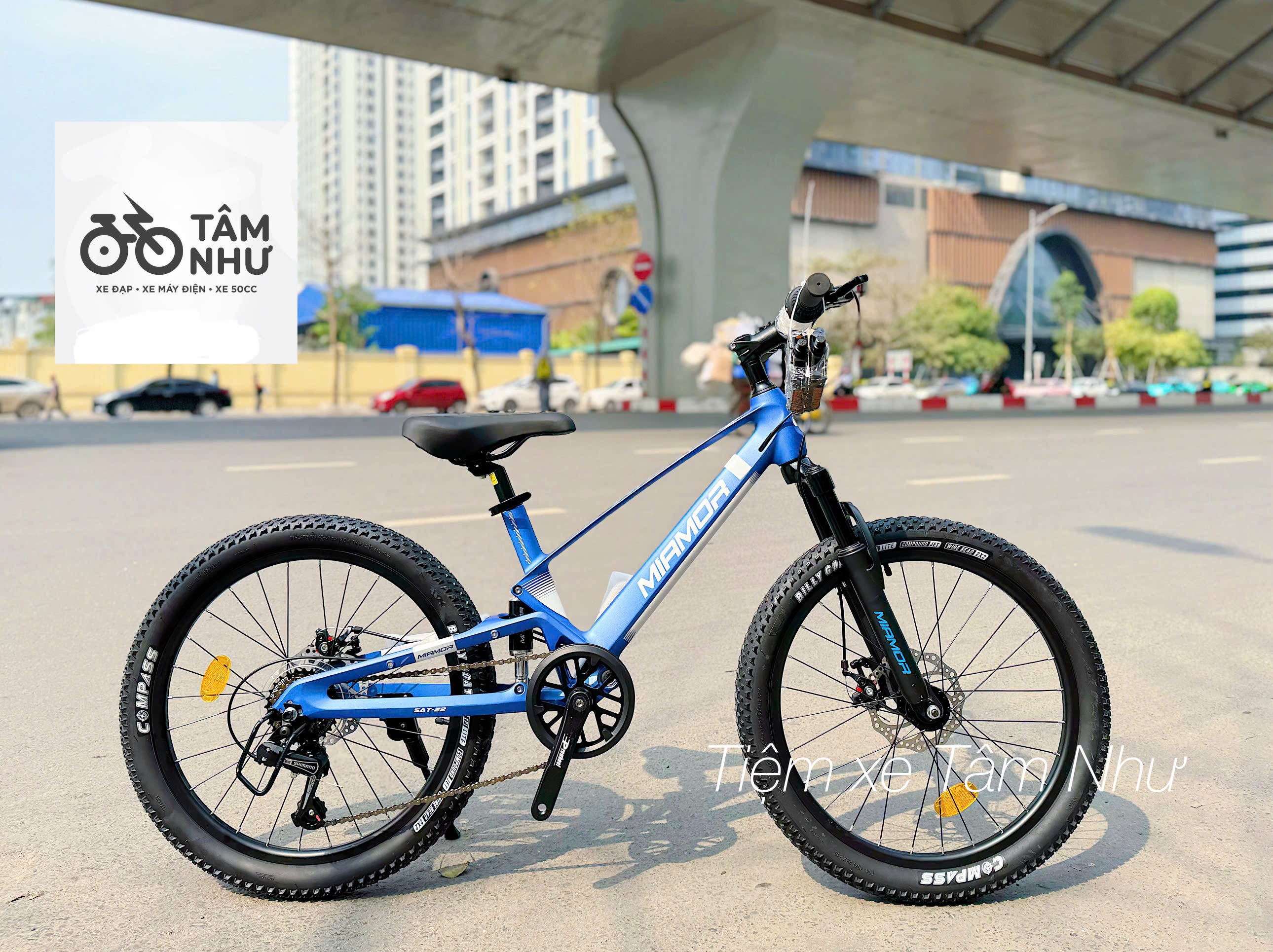 XE ĐẠP TRẺ EM MIAMOR SATUM 22" -  Xanh Đậm