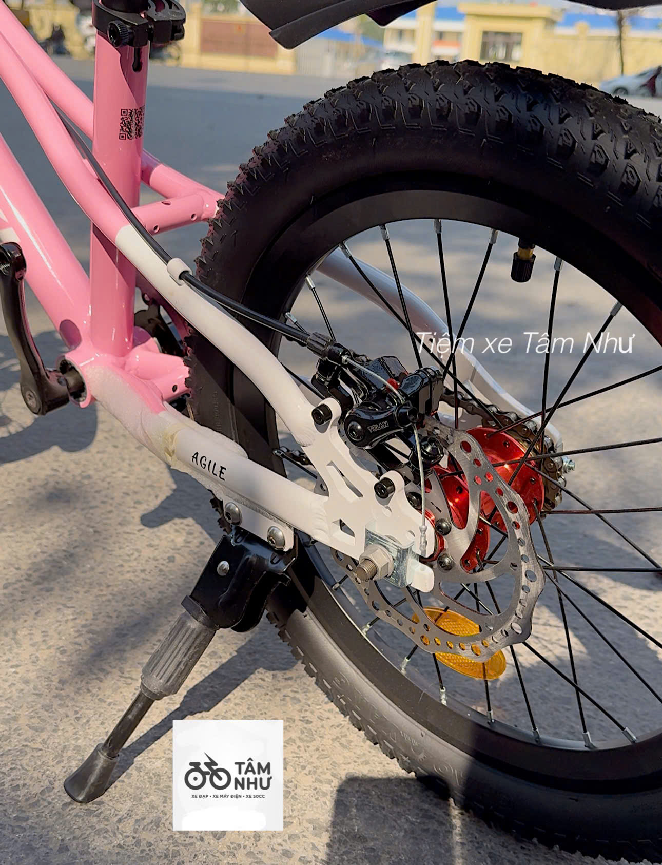 Xe đạp trẻ em NISHIKI AGILE 18" - Hồng