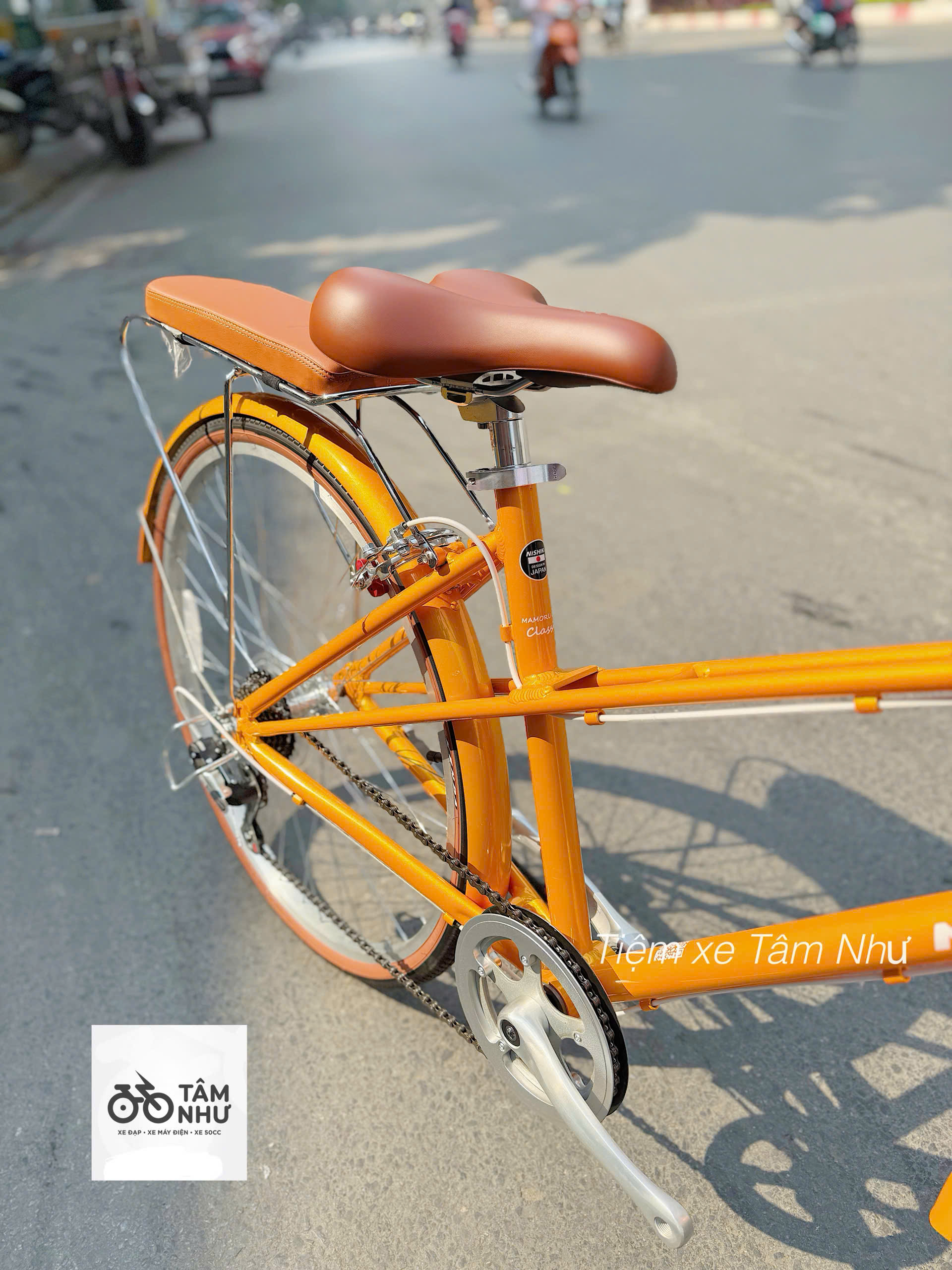 Xe đạp mini Nhật Mamoru City – Classic - Cam