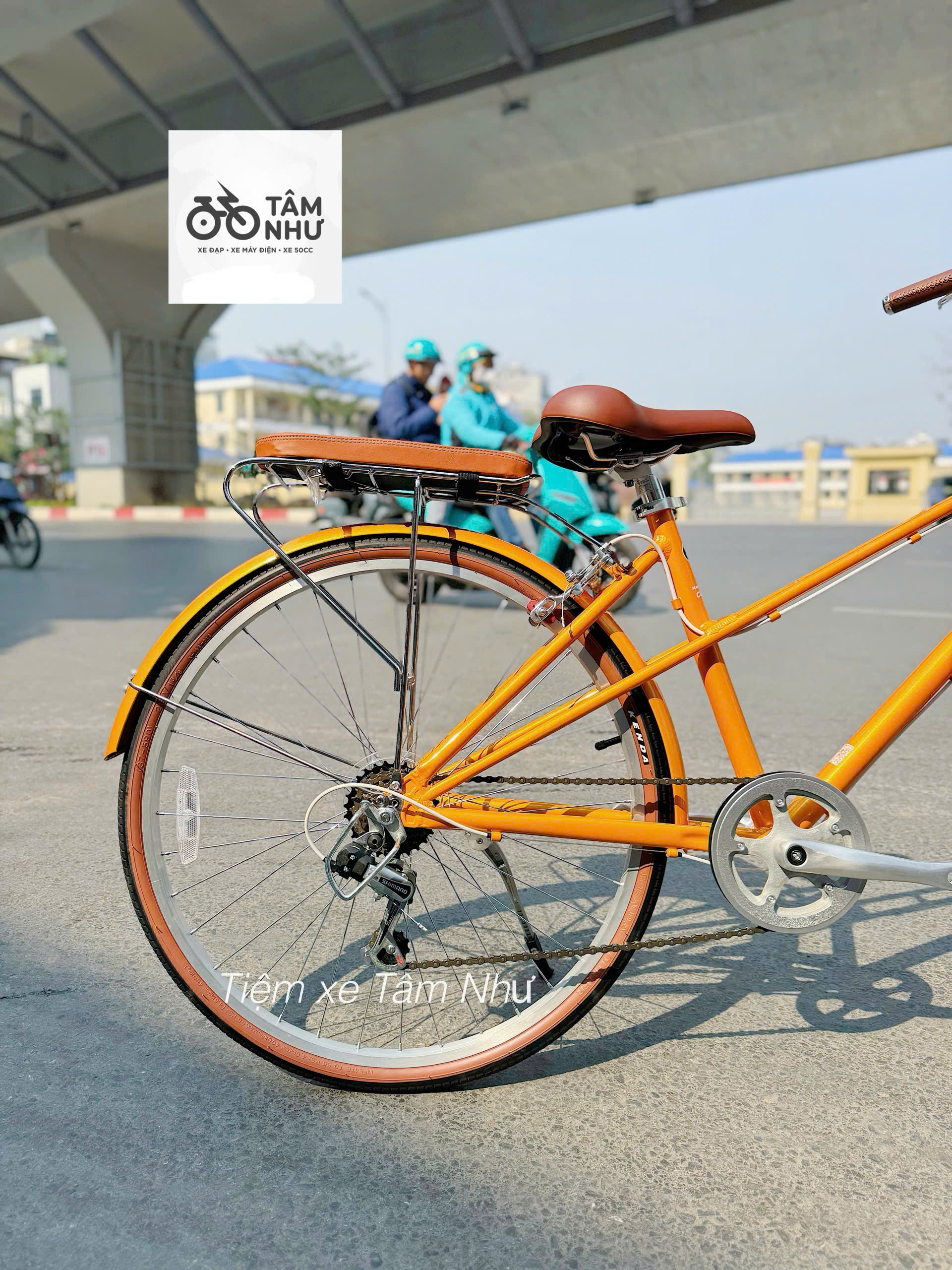 Xe đạp mini Nhật Mamoru City – Classic - Cam