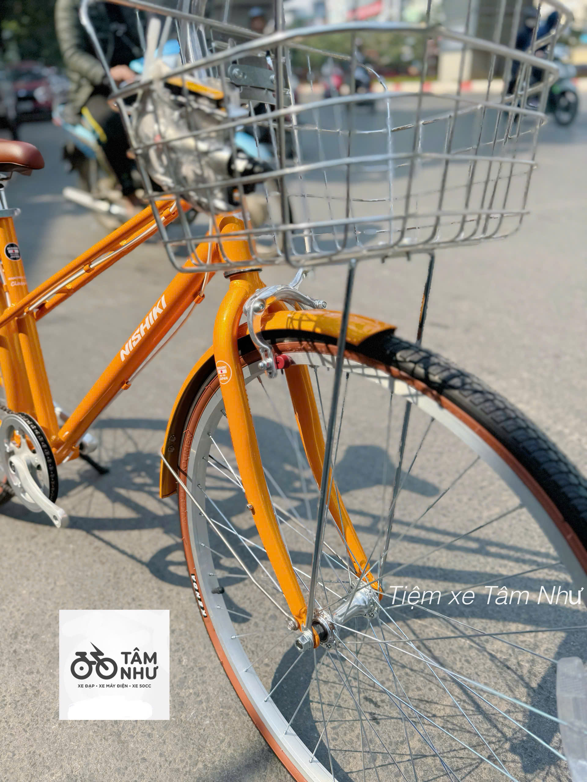 Xe đạp mini Nhật Mamoru City – Classic - Cam