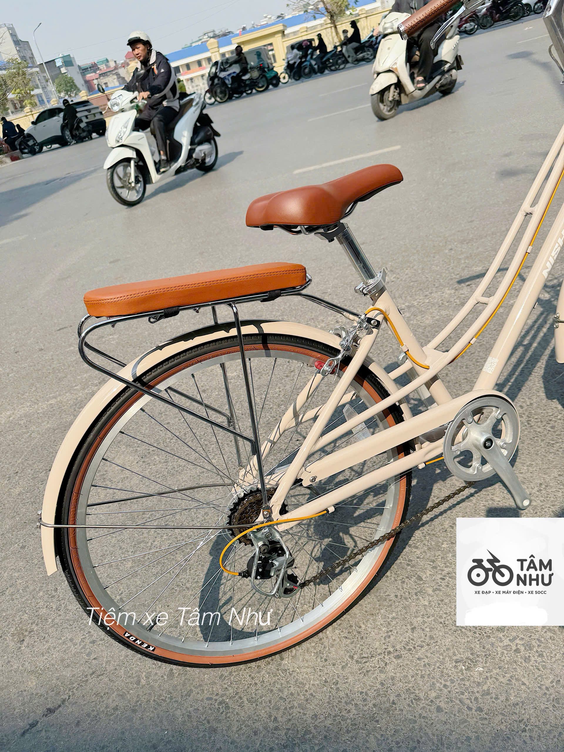 Xe đạp mini Nhật Mamoru City – Lady - Kem
