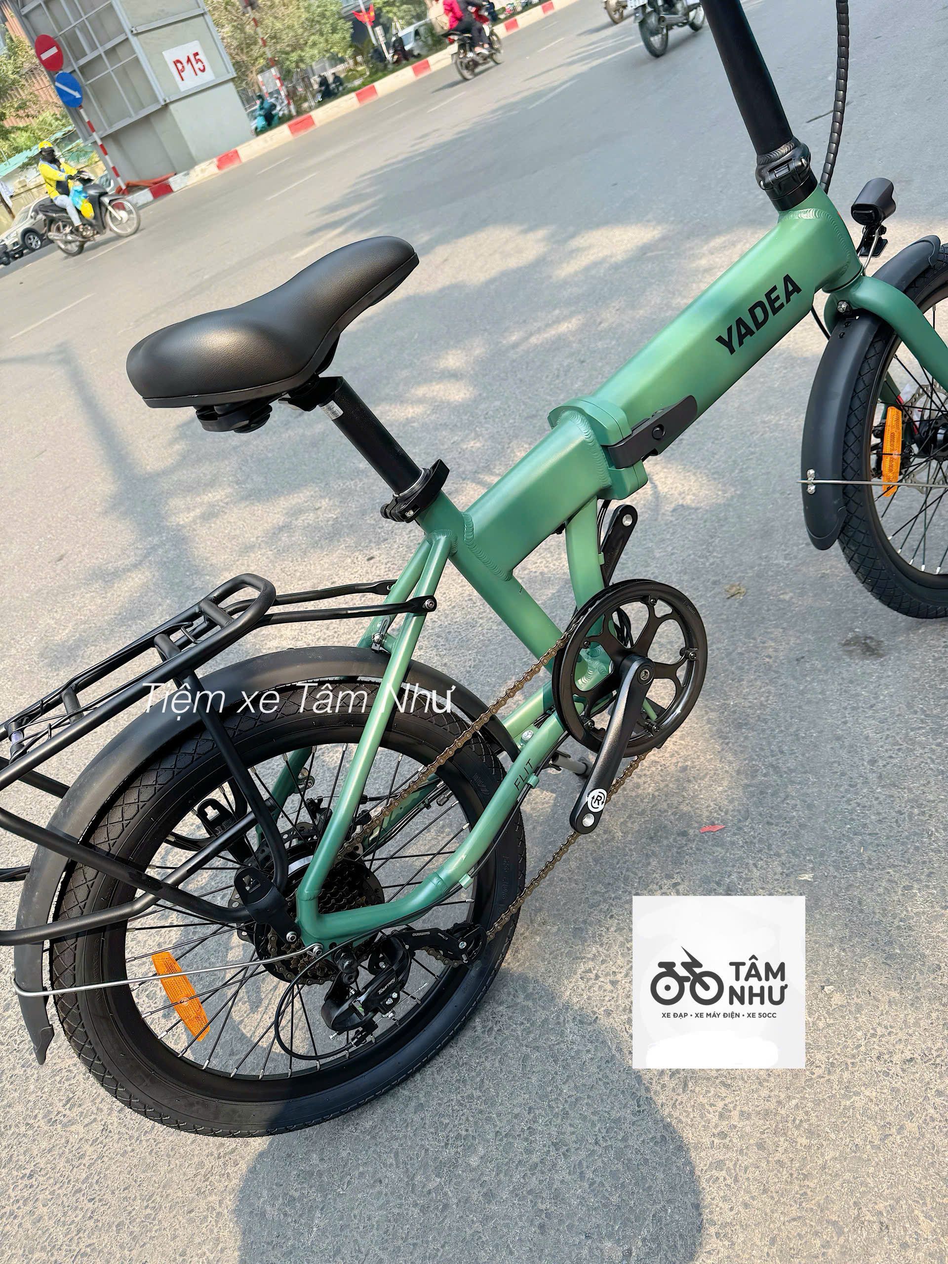 Xe đạp trợ lực điện GẤP GỌN - YADEA FLIT - Xanh