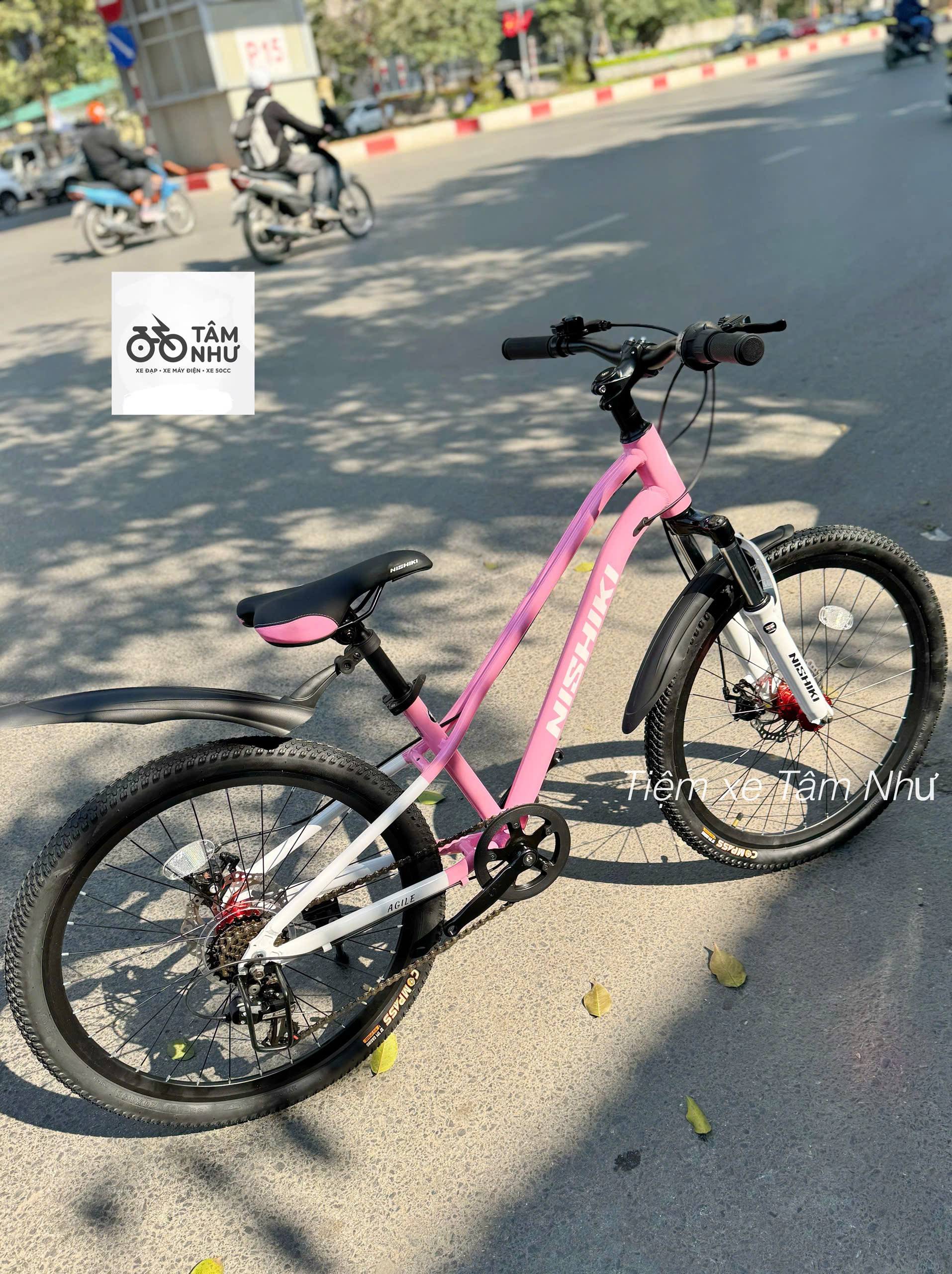 Xe đạp trẻ em Nhật Bản NISHIKI AGILE 24" - Hồng