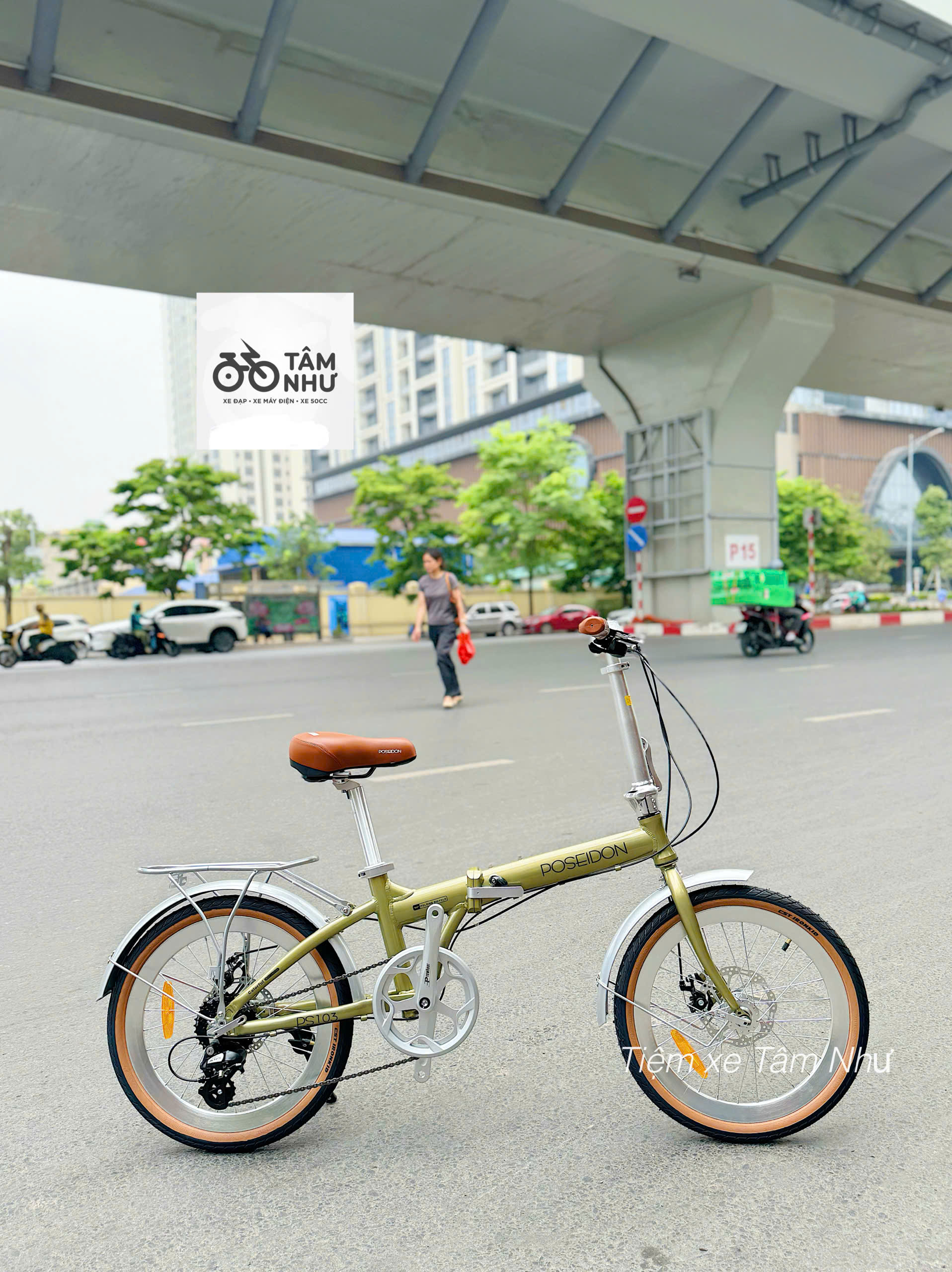 Xe Đạp Gấp Poseidon - PS103 - Nâu