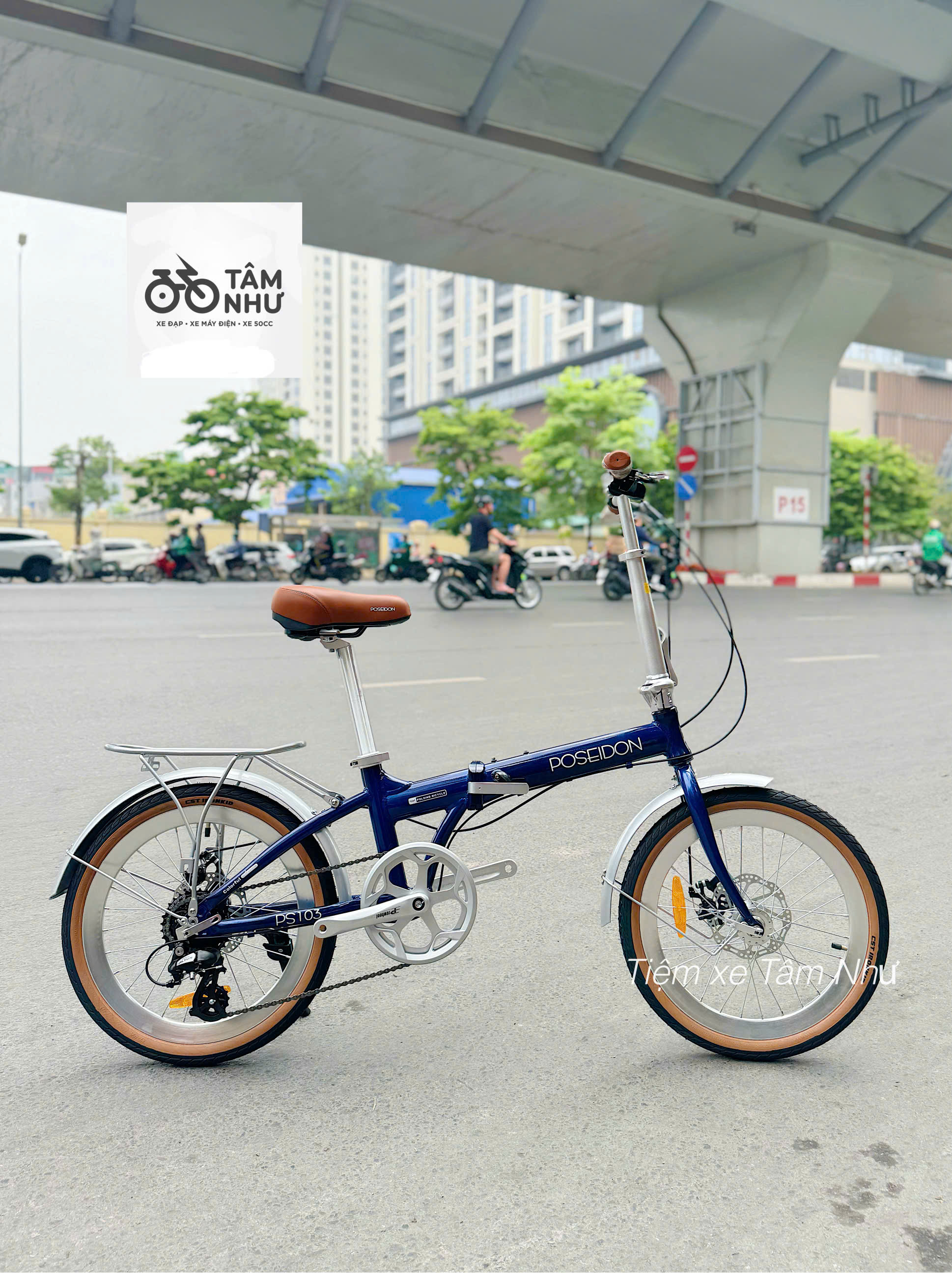 Xe Đạp Gấp Poseidon - PS103 - Xám