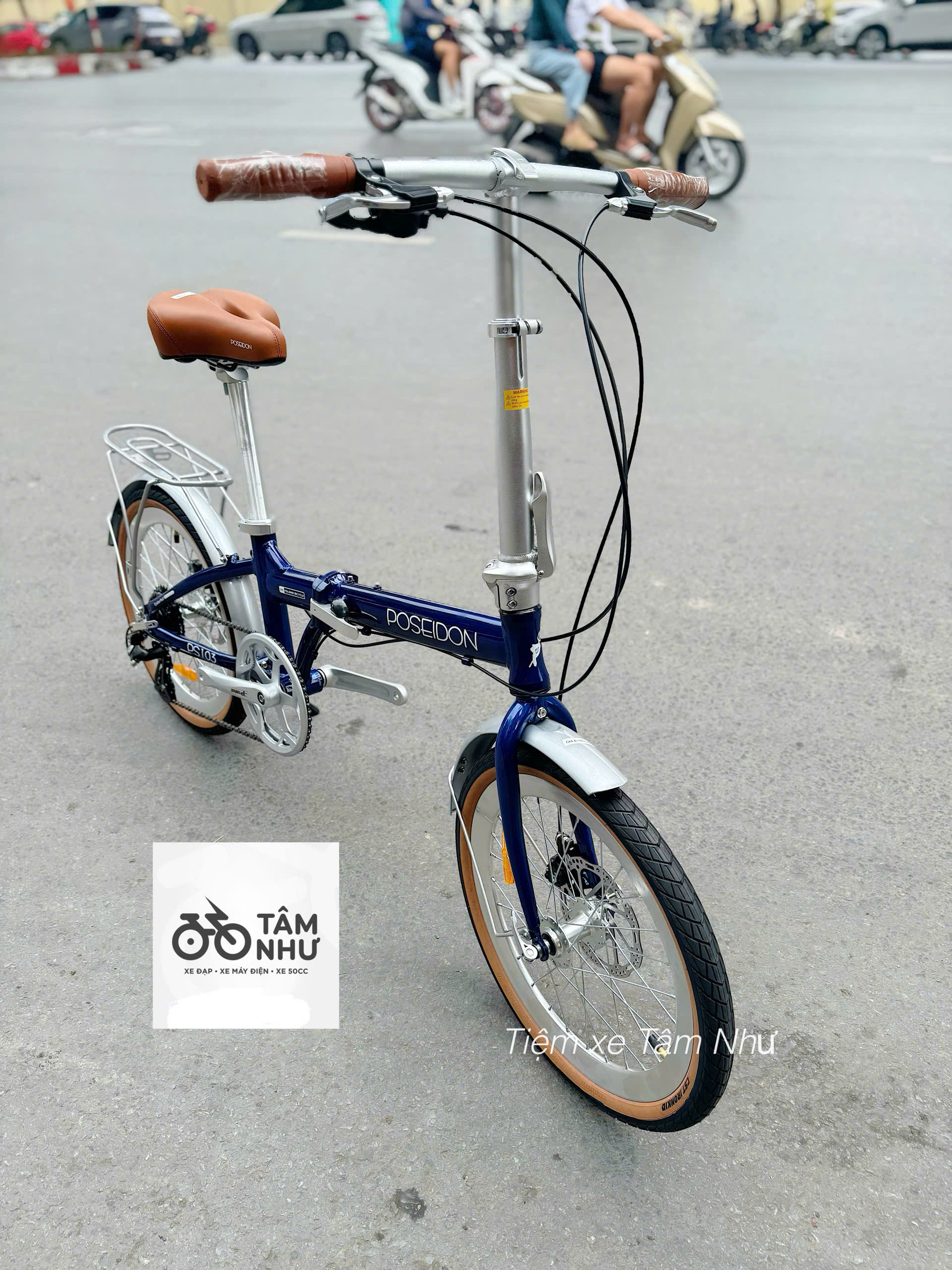 Xe Đạp Gấp Poseidon - PS103 - Xám