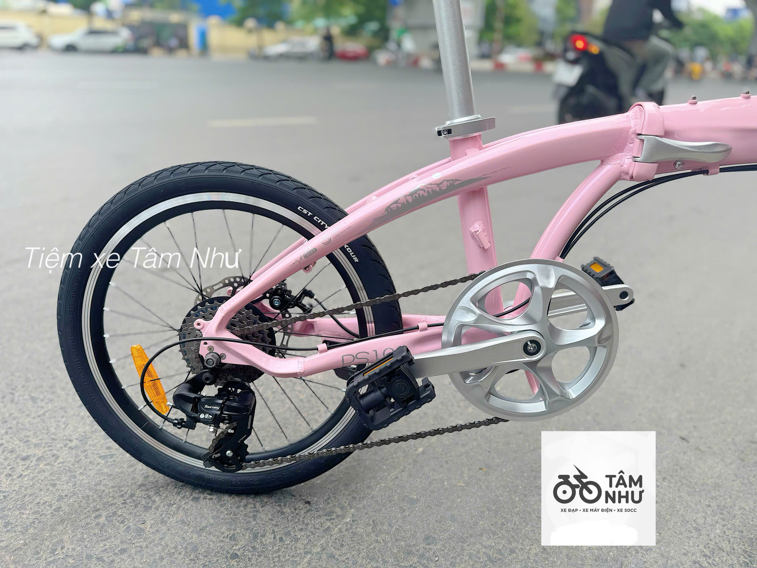 Xe Đạp Gấp Poseidon - PS101 - Hồng