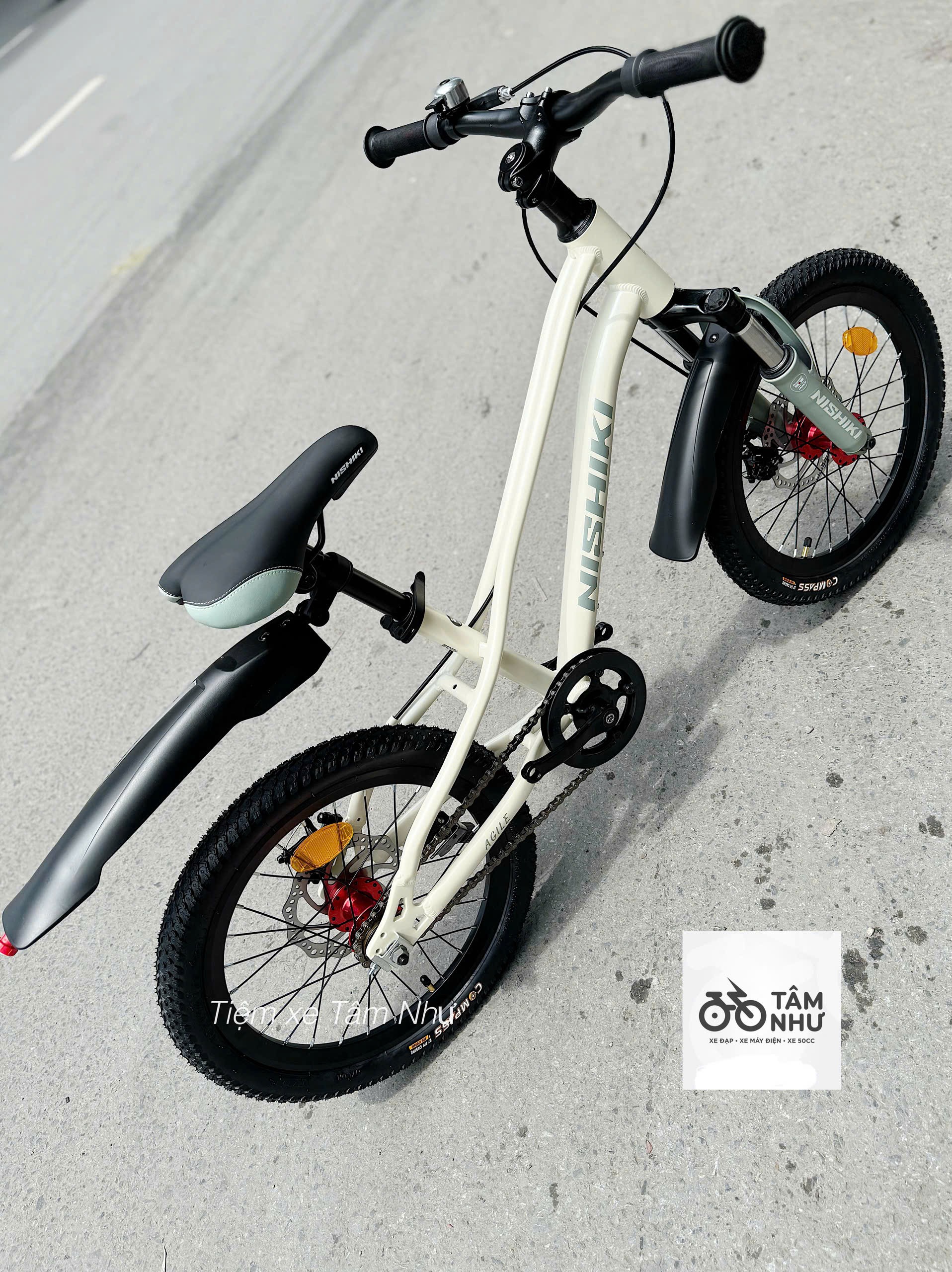 Xe đạp trẻ em NISHIKI AGILE 18" - Trắng