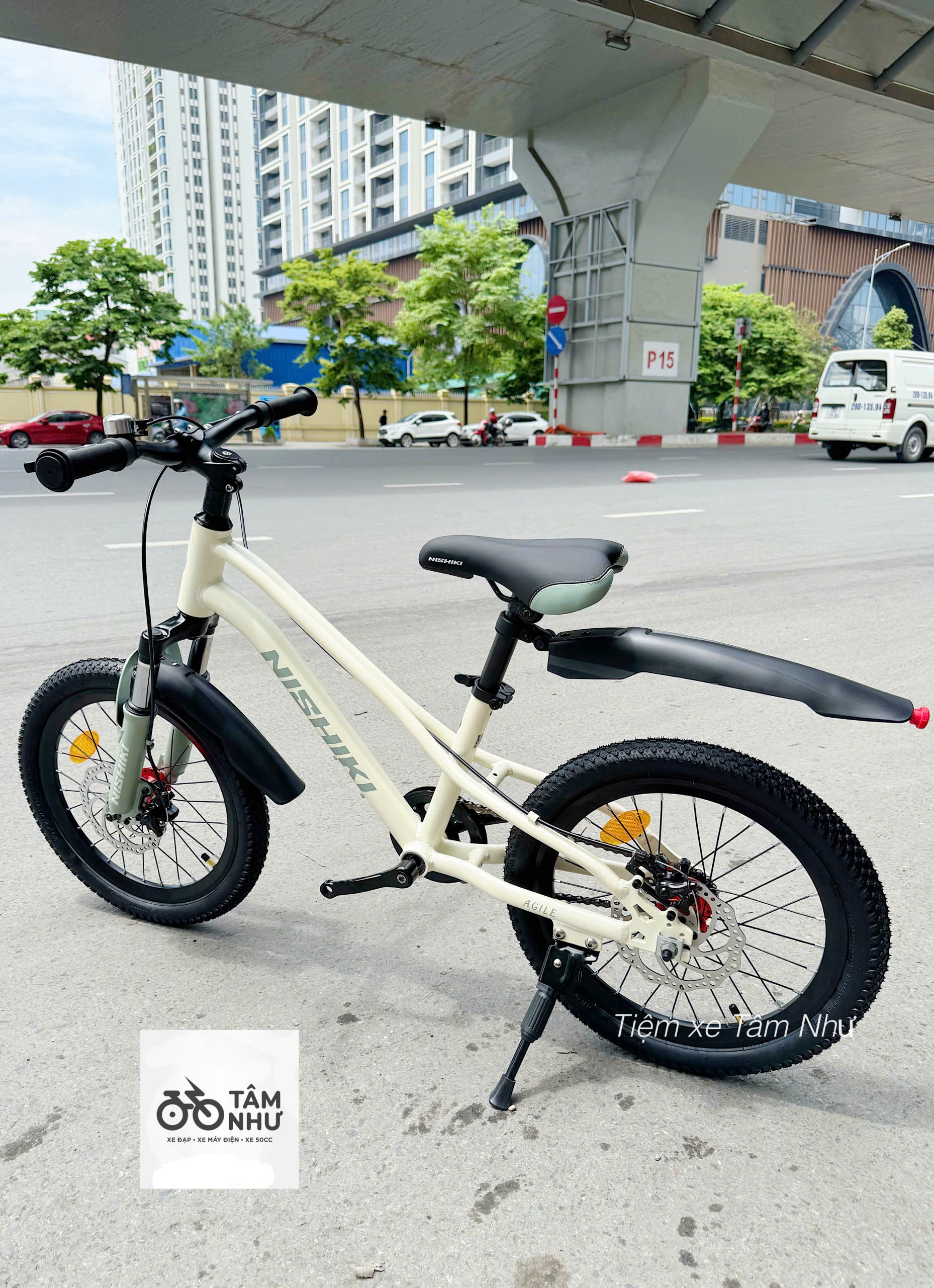Xe đạp trẻ em NISHIKI AGILE 18" - Trắng