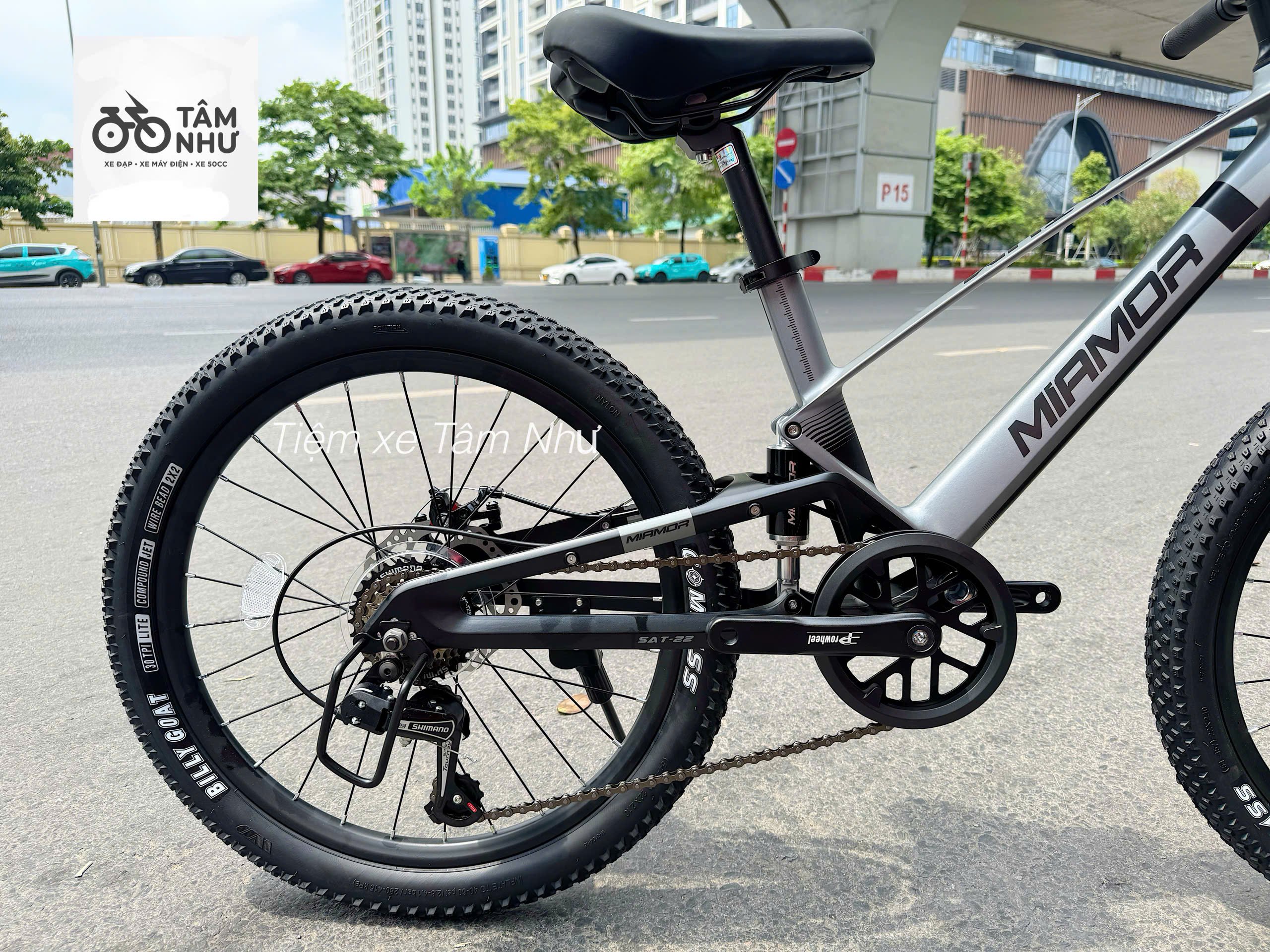 XE ĐẠP TRẺ EM MIAMOR SATUM 22" -  Ghi