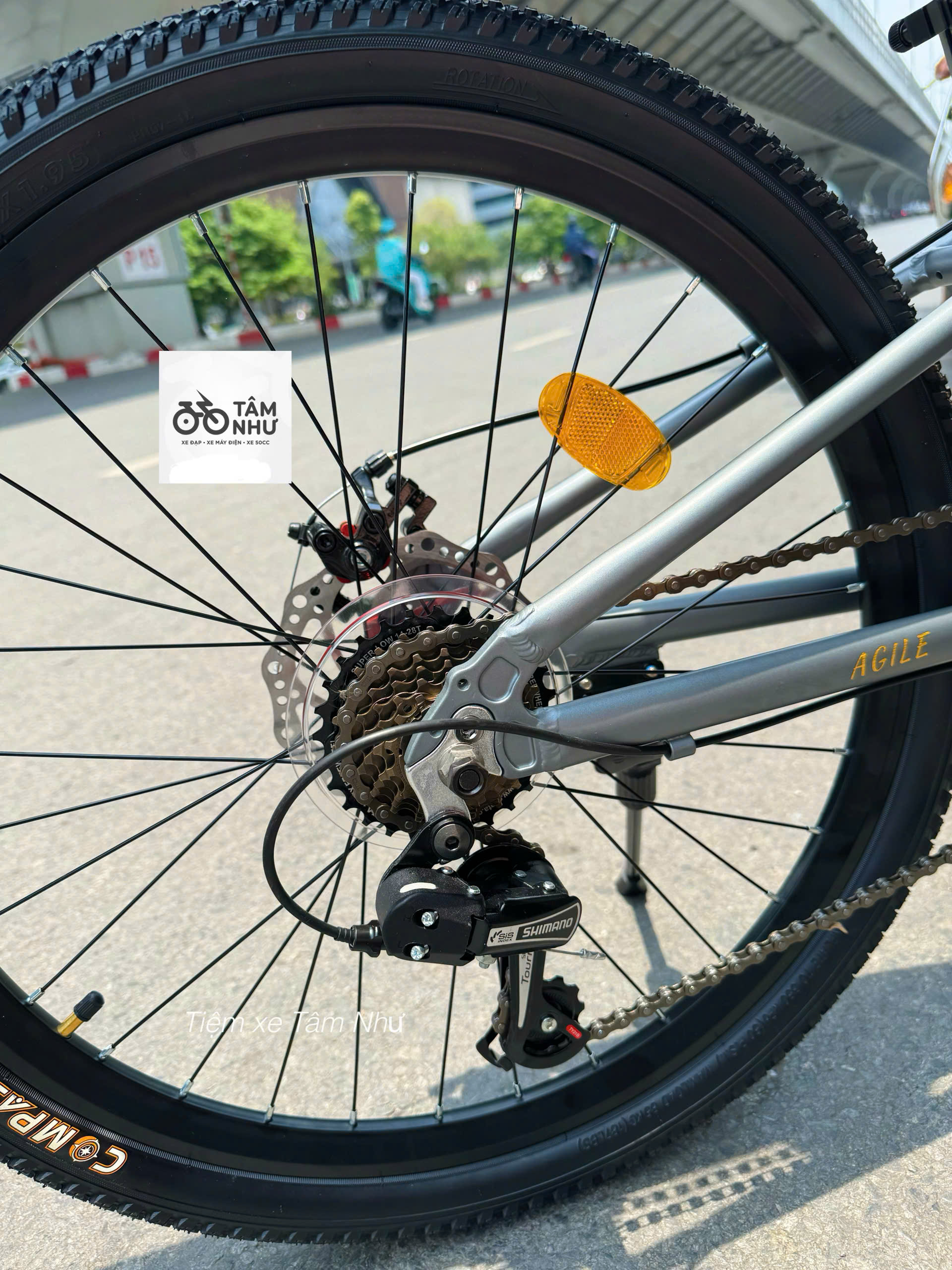 Xe đạp trẻ em Nhật Bản NISHIKI AGILE 24" - Ghi