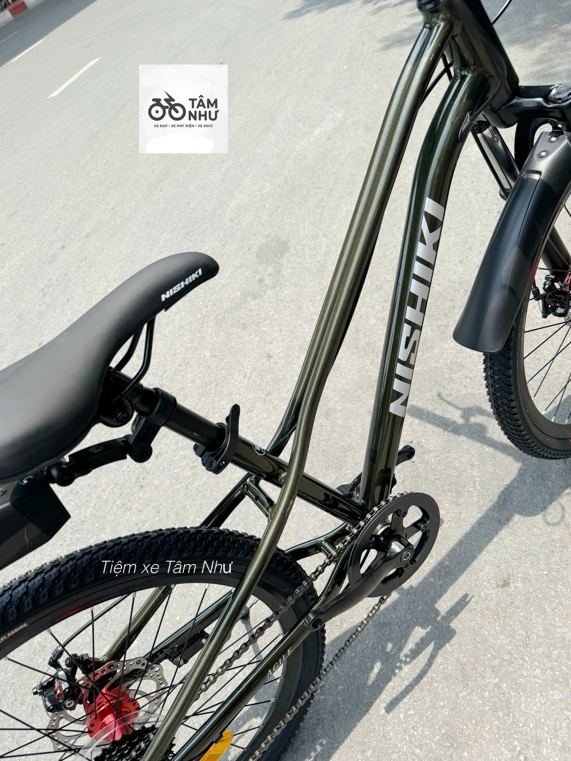 Xe đạp trẻ em Nhật Bản NISHIKI AGILE 24" - Xanh