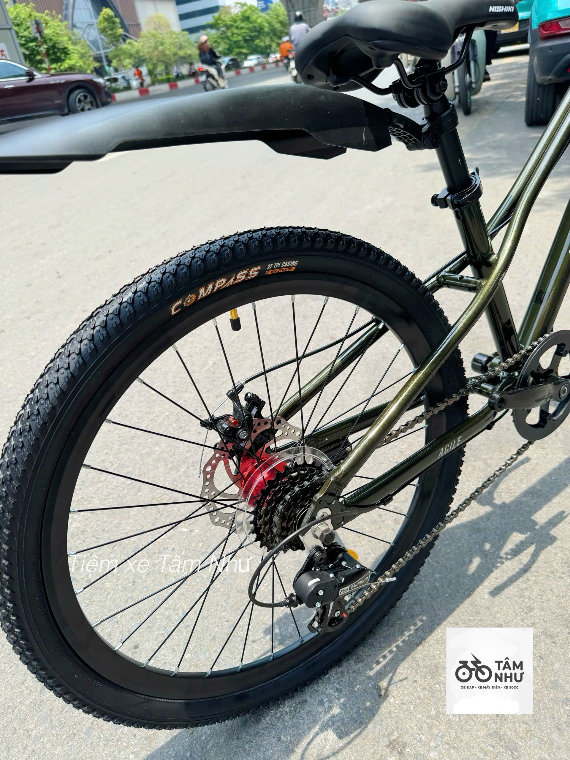 Xe đạp trẻ em Nhật Bản NISHIKI AGILE 24" - Xanh