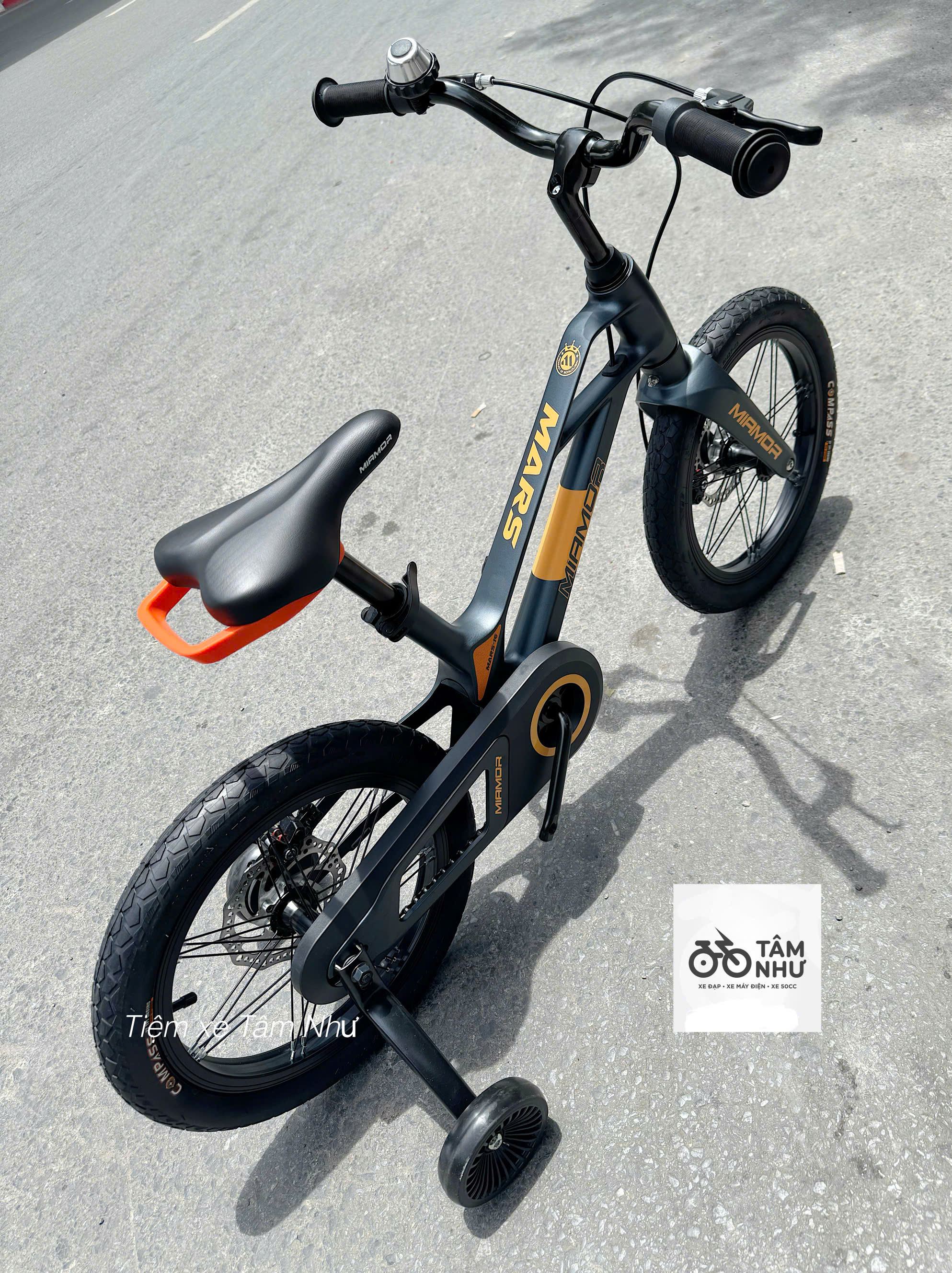 XE ĐẠP TRẺ EM MIAMOR MARS 16 INCH- Xám Cam