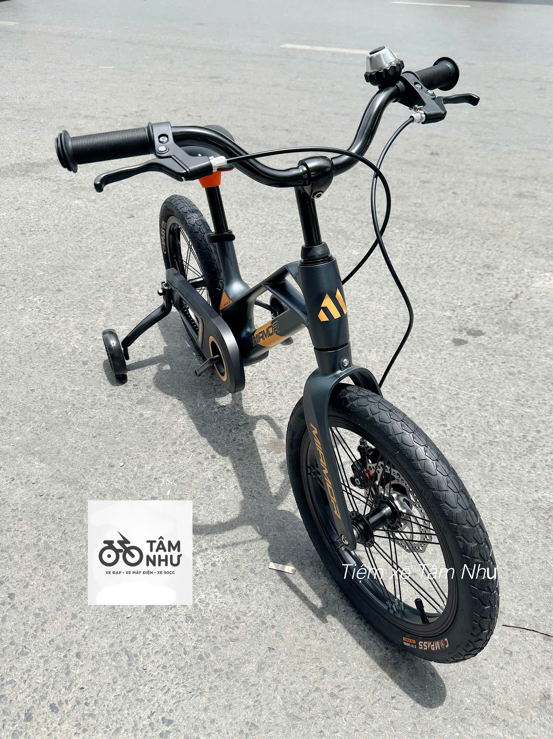 XE ĐẠP TRẺ EM MIAMOR MARS 16 INCH- Xám Cam