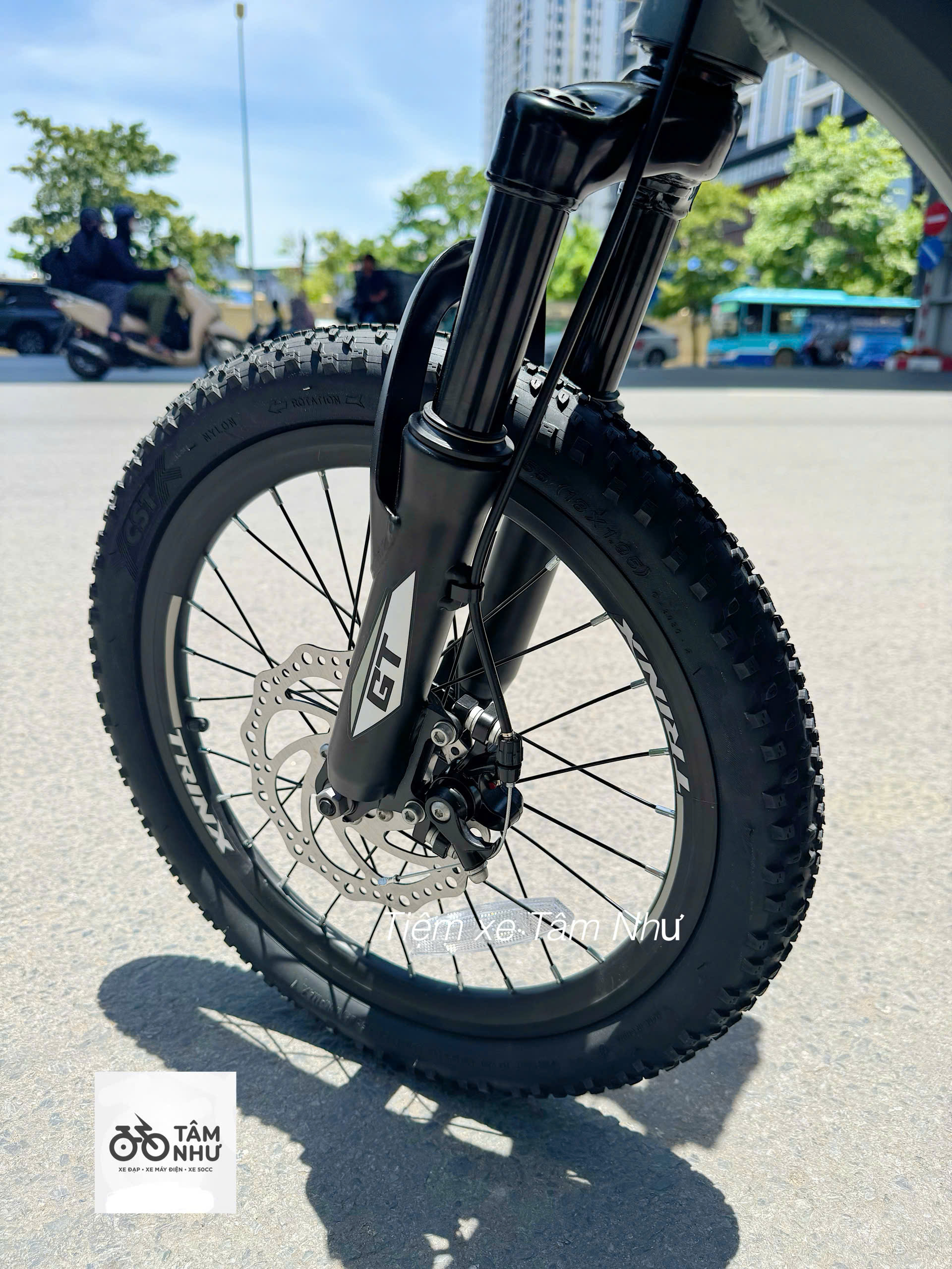 Xe đạp Trẻ Em Trinx GT 18 INCH - Ghi Đen