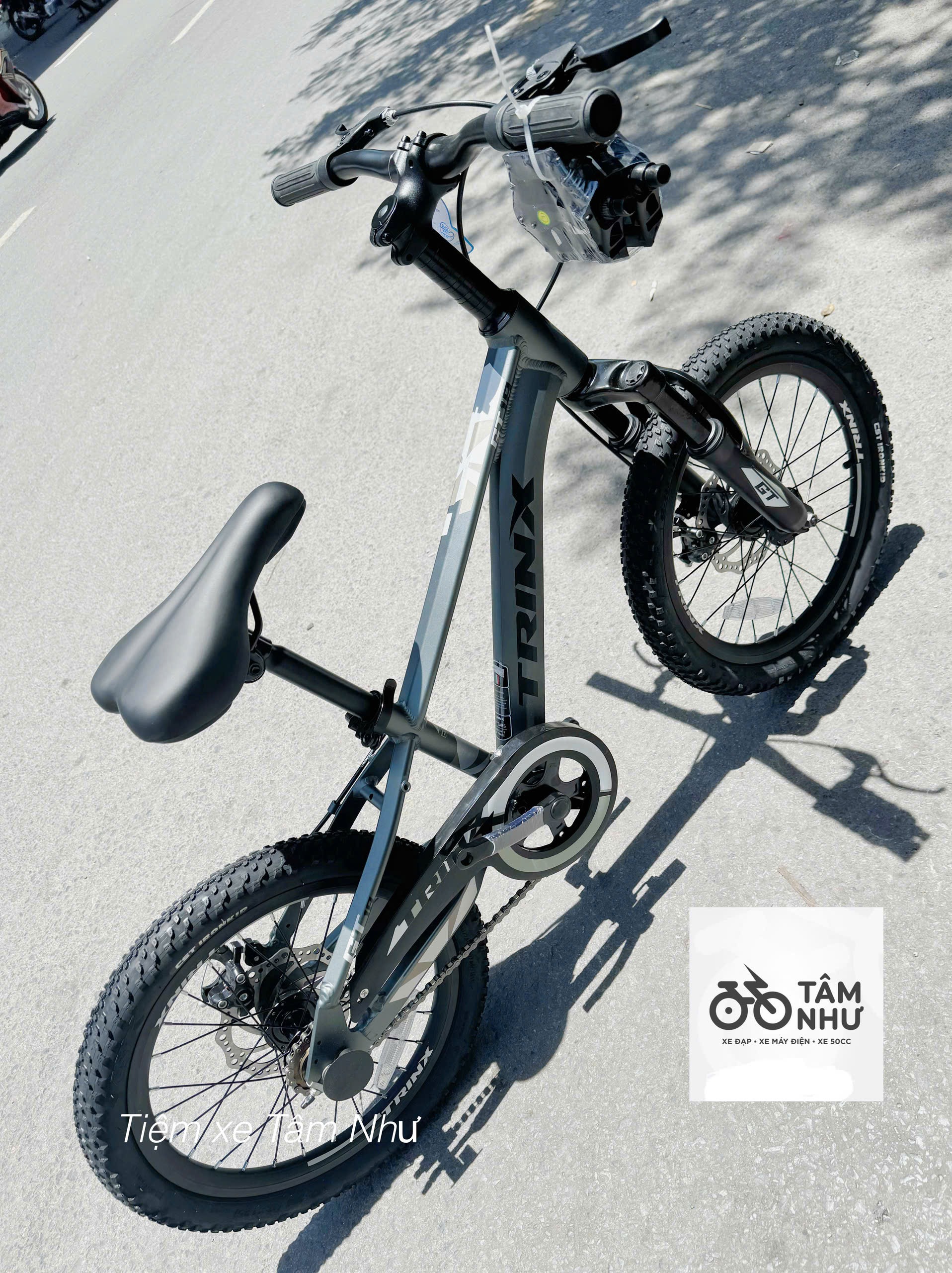Xe đạp Trẻ Em Trinx GT 18 INCH - Ghi Đen