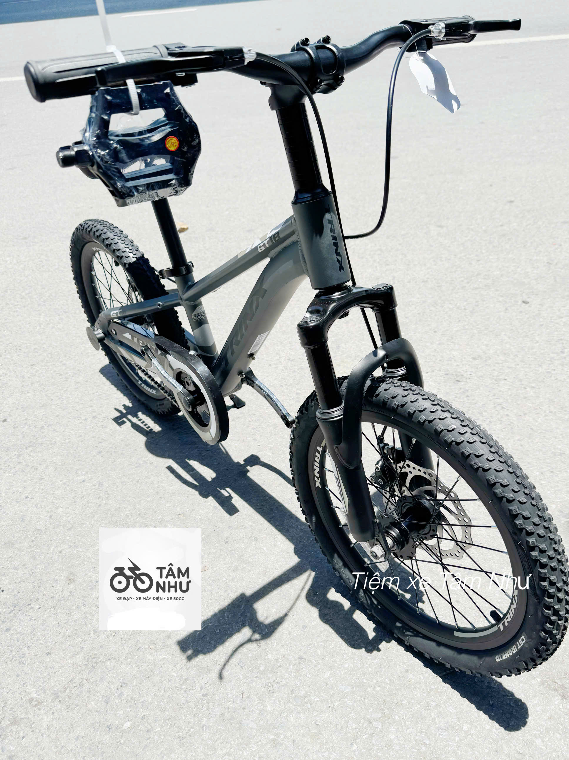 Xe đạp Trẻ Em Trinx GT 18 INCH - Ghi Đen