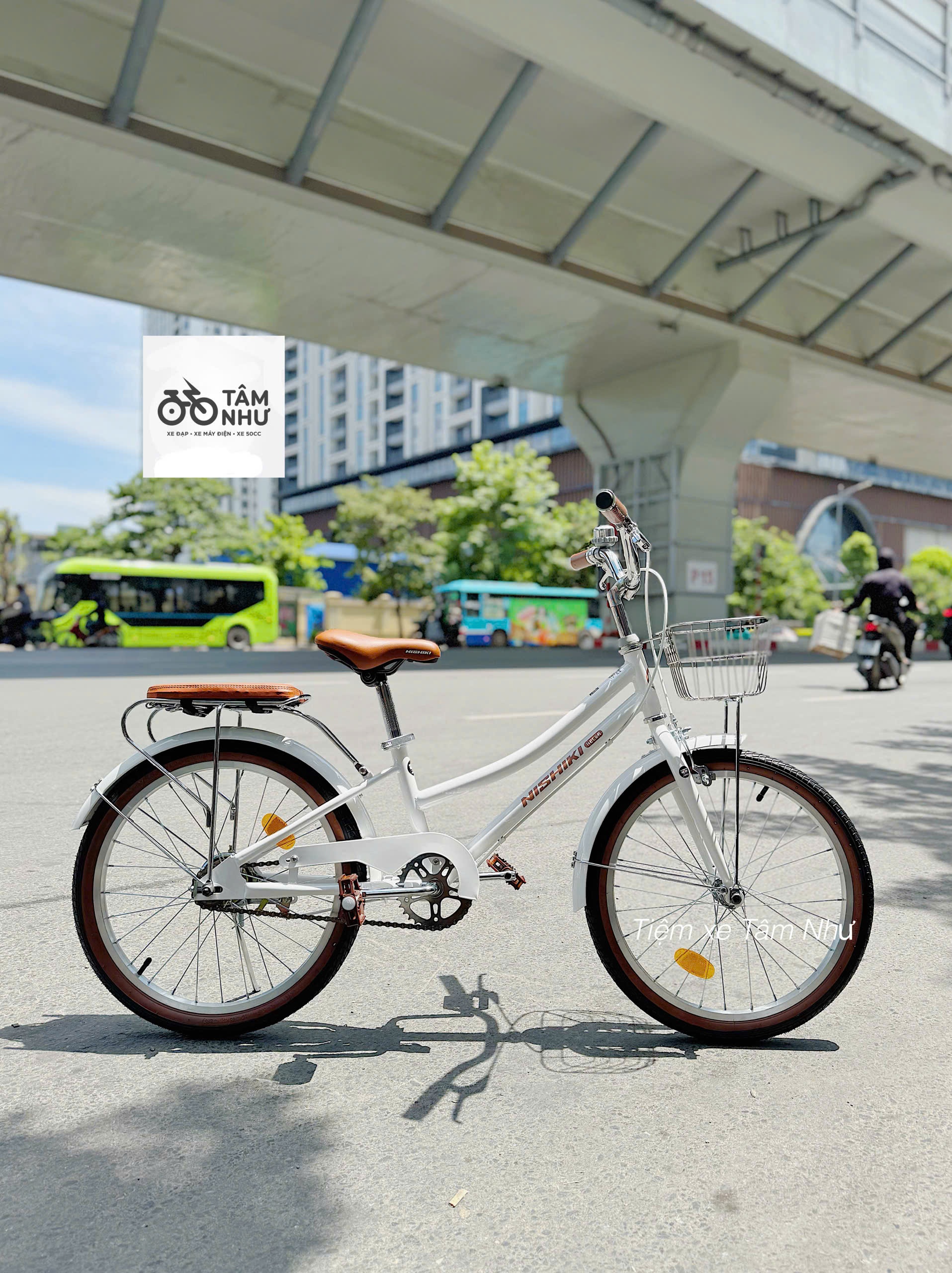 Xe đạp trẻ em NISHIKI HELEN - Trắng 20 INCH