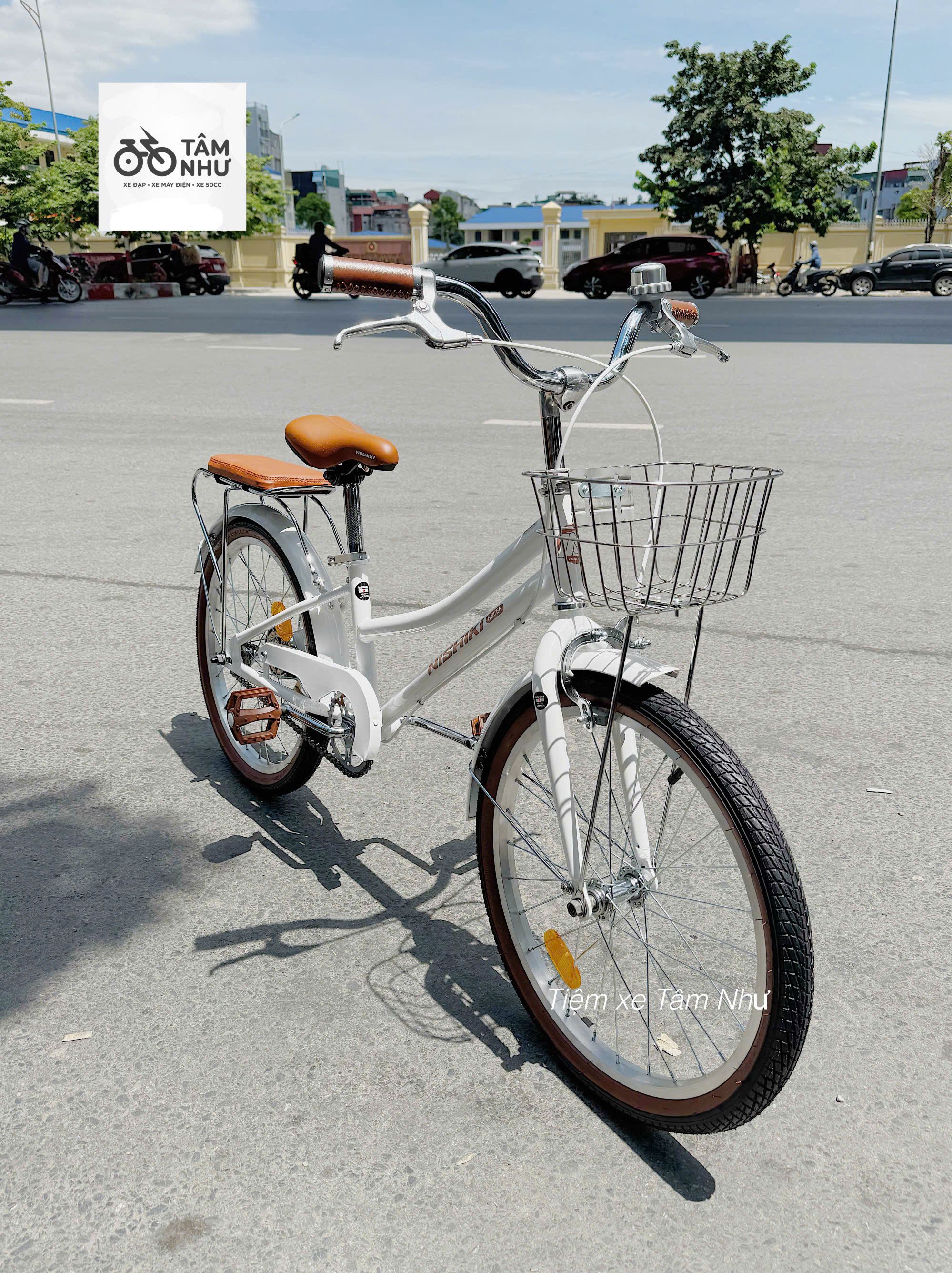 Xe đạp trẻ em NISHIKI HELEN - Trắng 20 INCH