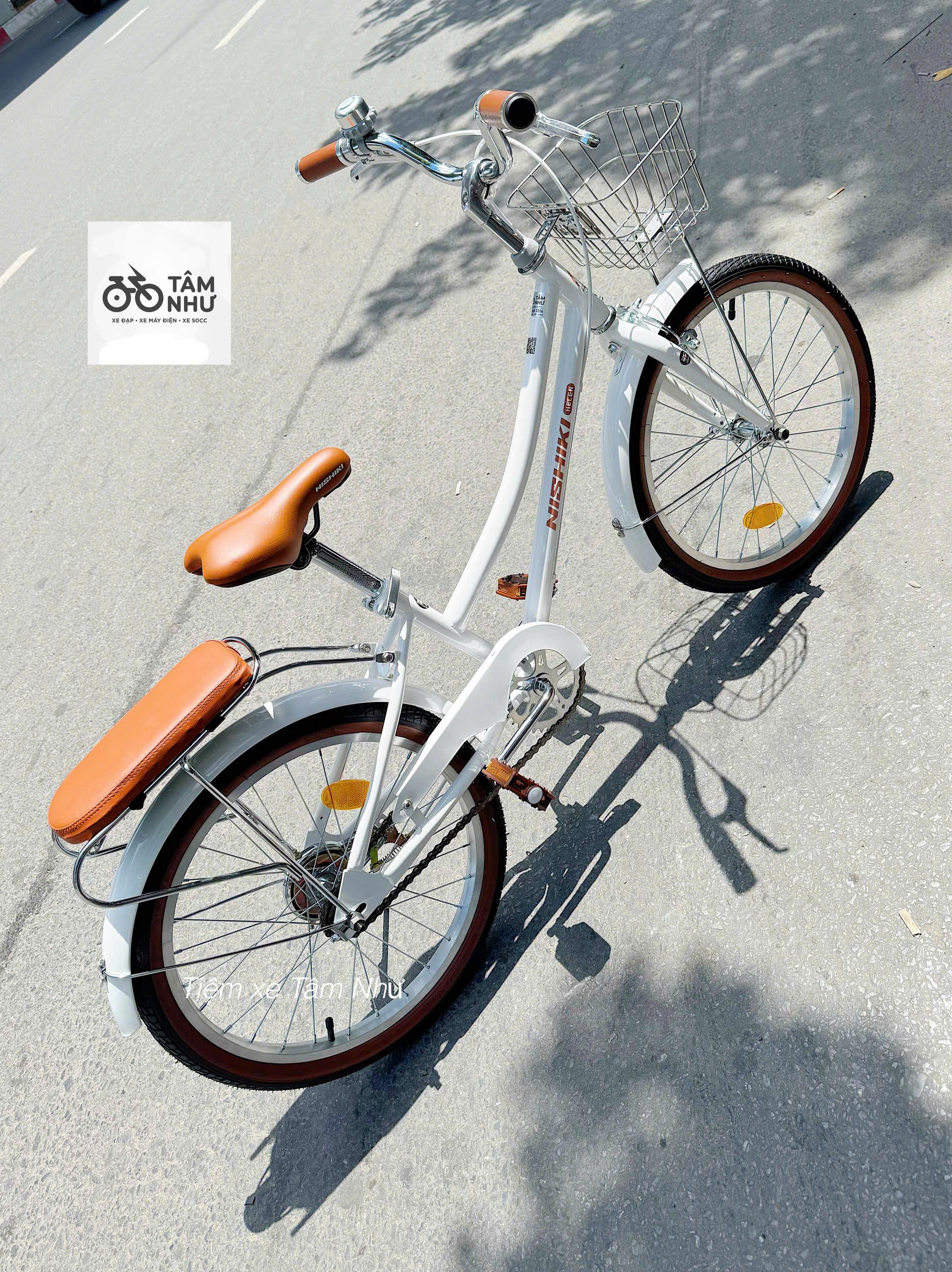 Xe đạp trẻ em NISHIKI HELEN - Trắng 20 INCH