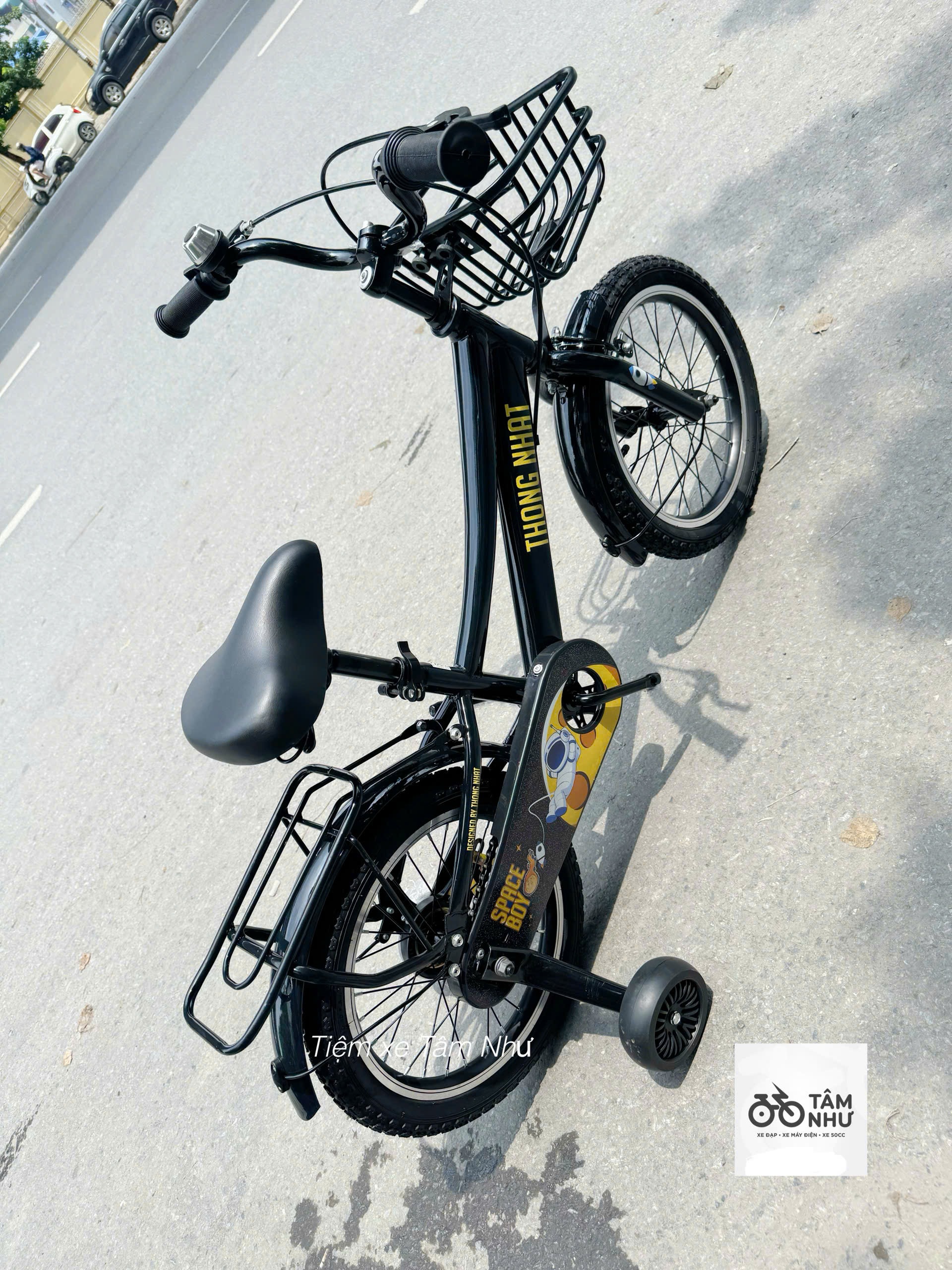 Xe Đạp Trẻ Em Thống Nhất Spaceboy V26 - 16 inch - Đen