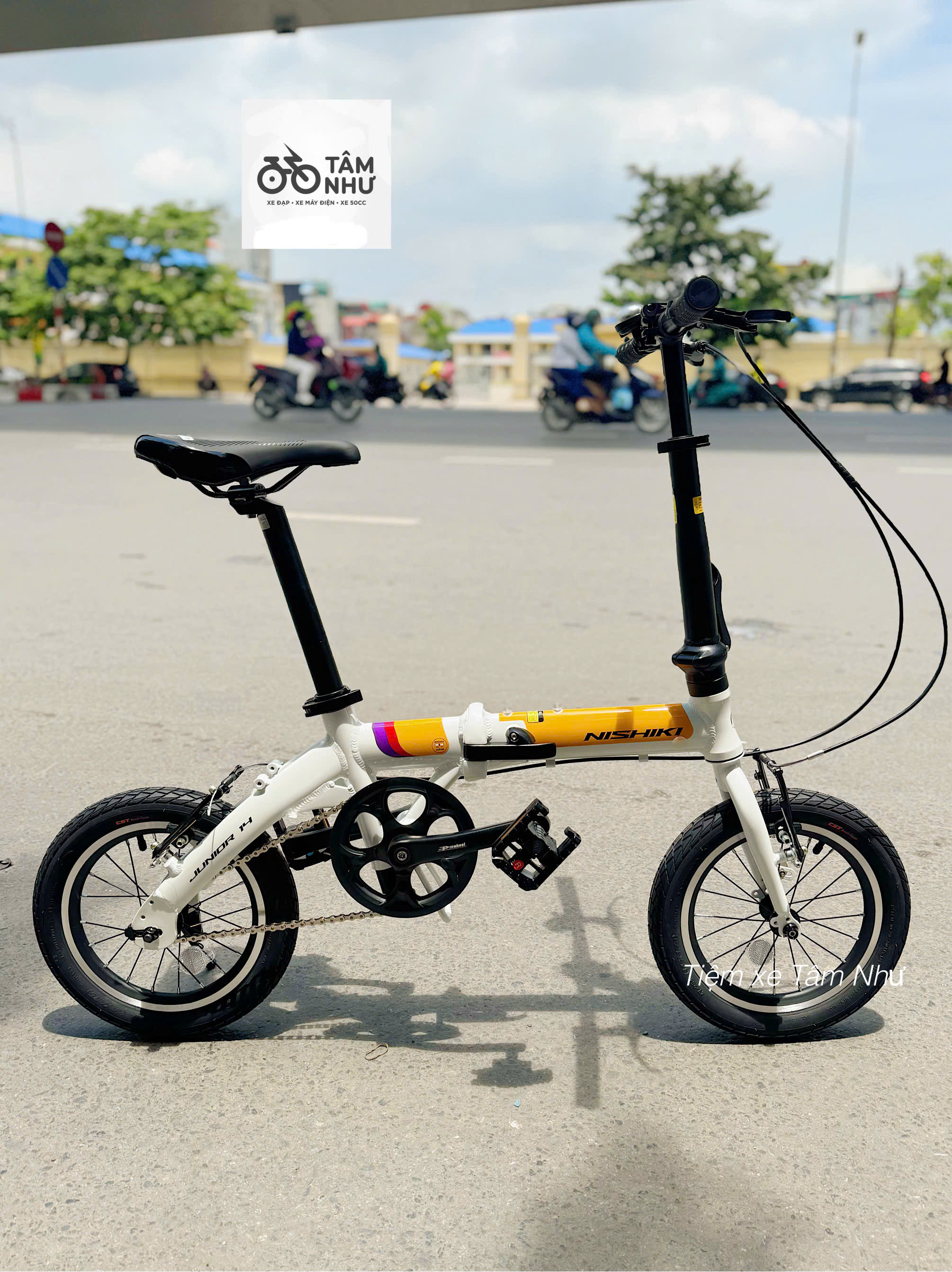 Xe Đạp Gấp Nhật Nishiki Junior 14 inch - Tặng Baga