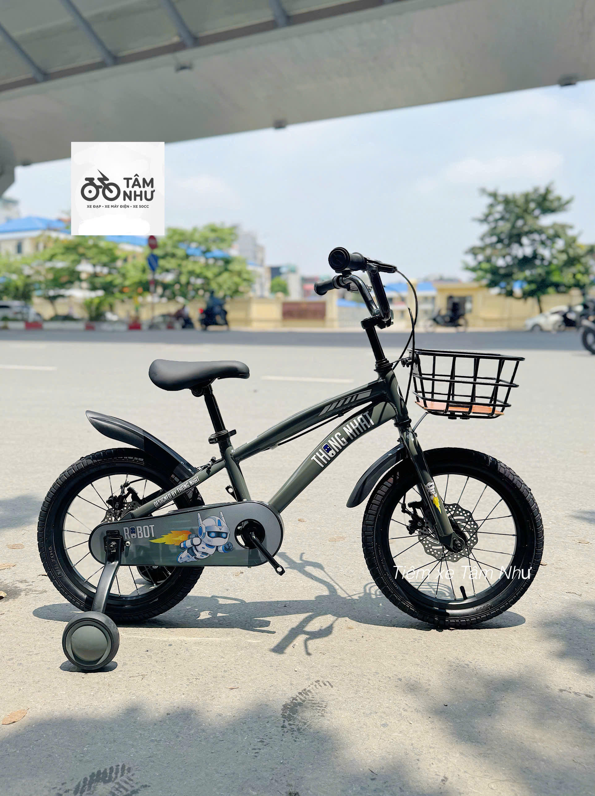 Xe Đạp Trẻ Em Thống Nhất ROBOT V26 - 16 inch - Đen