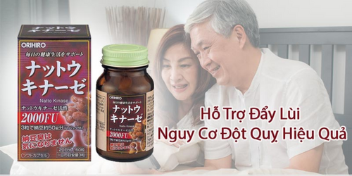 Viên uống hỗ trợ tai biến đột quỵ Nattokinase 2000 Orihiro 60 viên