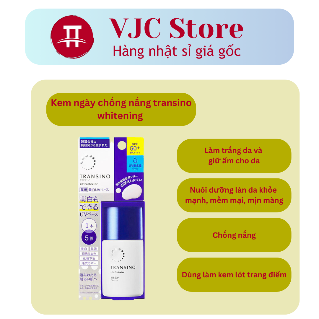 Kem Chống Nắng Transino Chuyên Dành Cho Da Nám Tàn Nhang