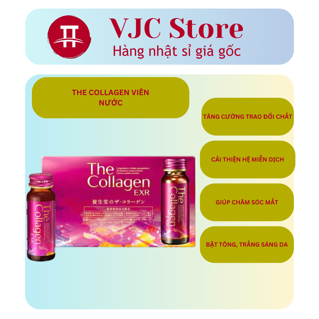 Shiseido The Collagen EXR hộp 10 chai x 50ml Nhật Bản