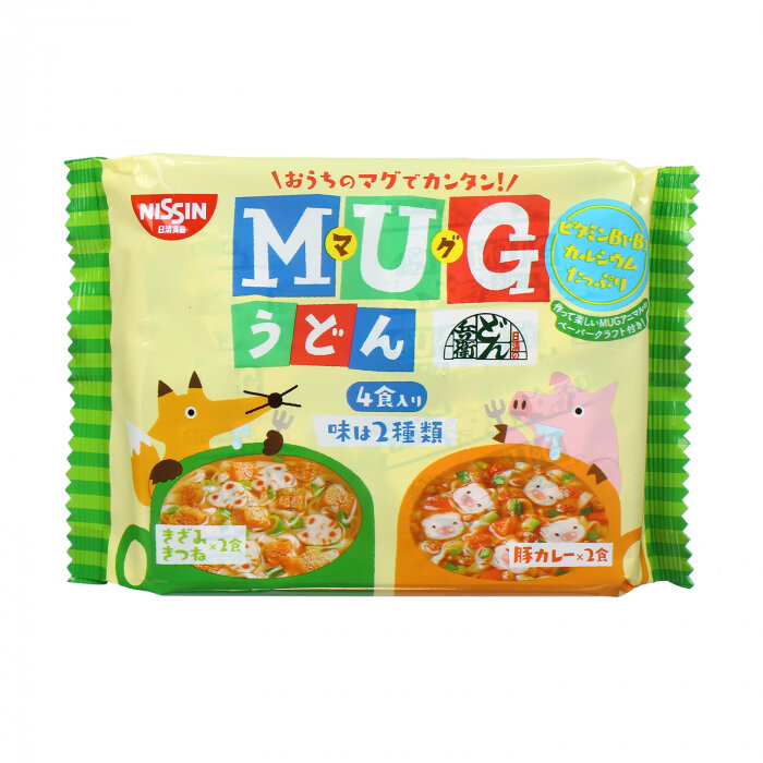 Mì Mug Nhật cho bé, mỳ mug vàng/xanh nissin Nhật Bản cho trẻ ăn dặm