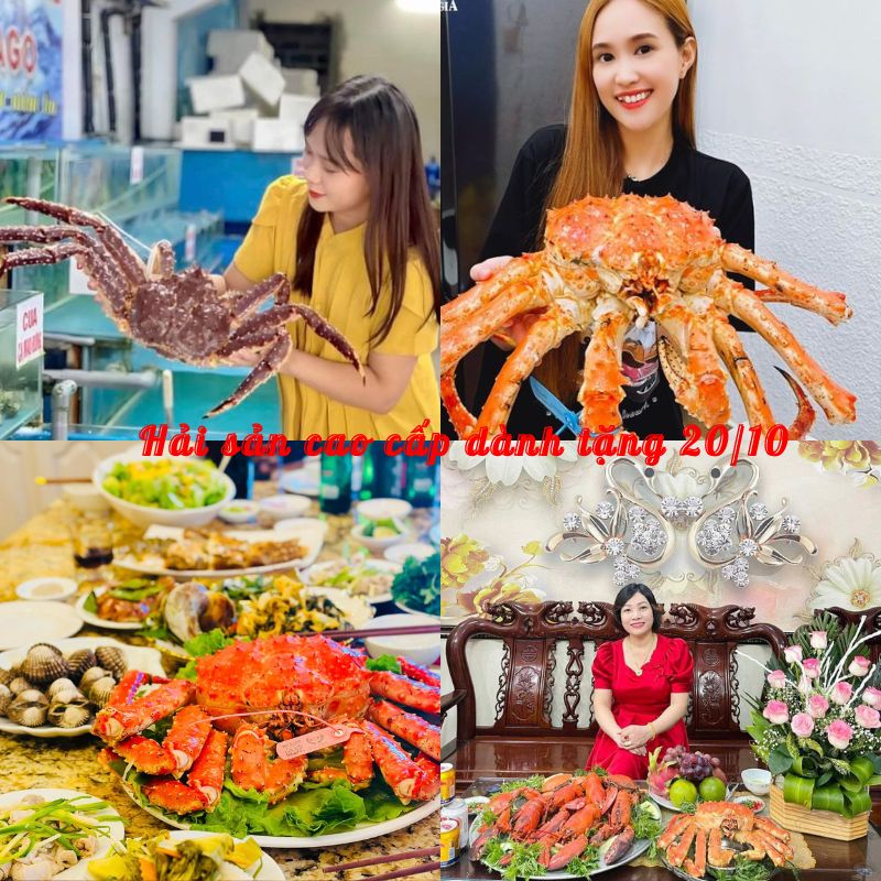 TIỆC 20/10 VUI HẾT Ý TẠI GIA VỚI CUA HOÀNG ĐẾ NAUY ĐỎ 