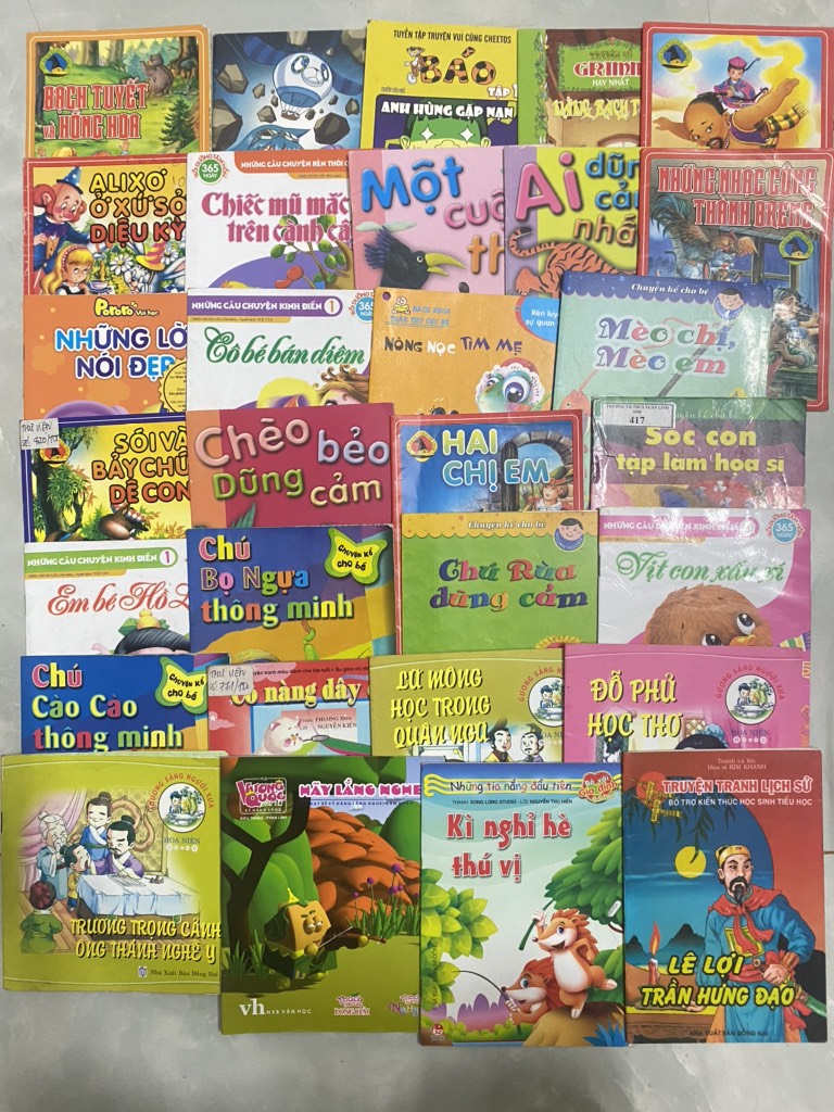Combo 30 quyển truyện tranh mini cho bé từ 0-6 tuổi