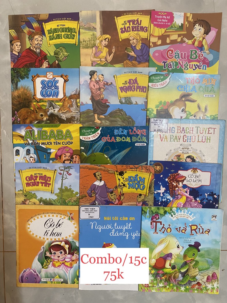 Combo 15 cuốn truyện tranh cho bé