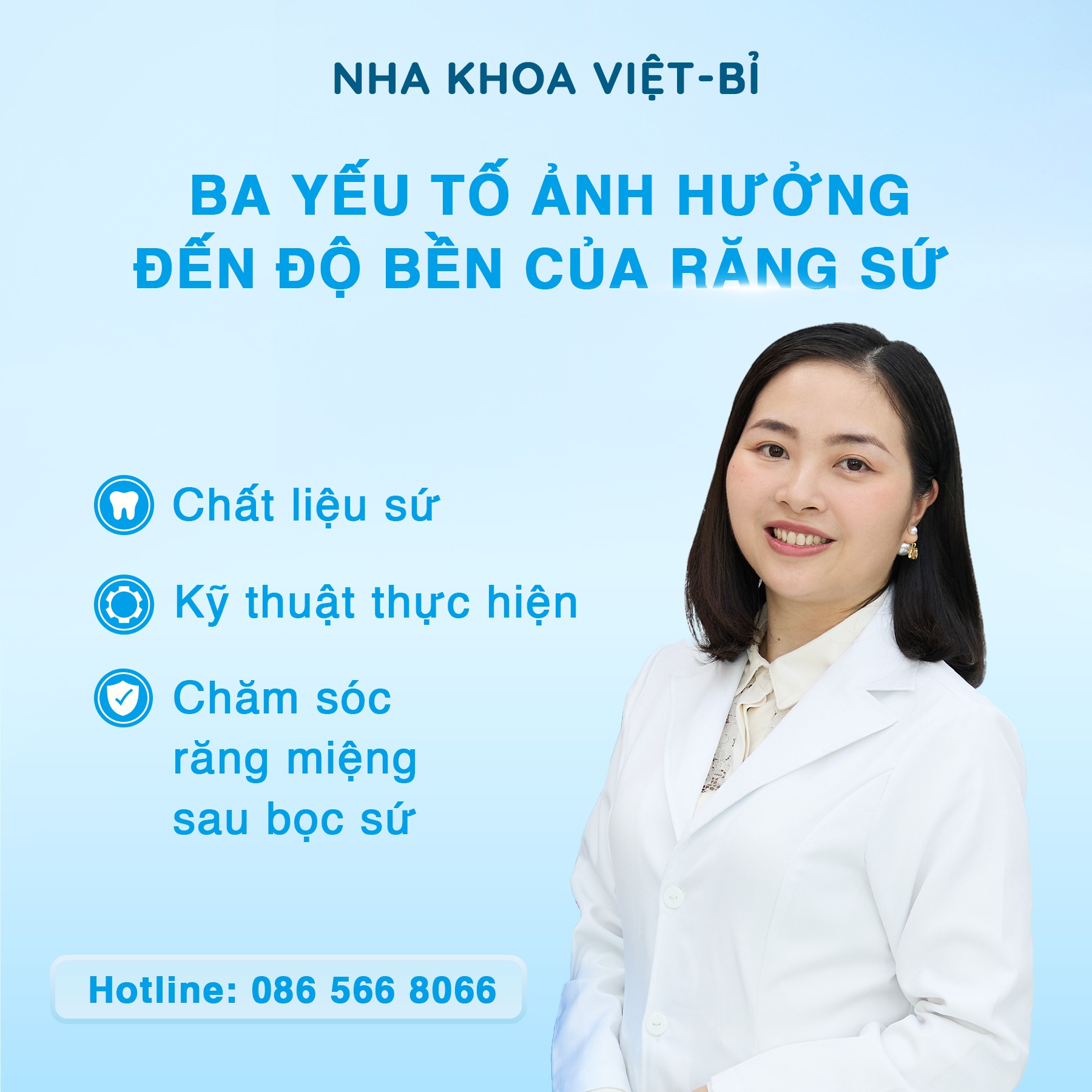 NHỮNG YẾU TỐ ẢNH HƯỞNG ĐẾN ĐỘ BỀN CỦA RĂNG SỨ 