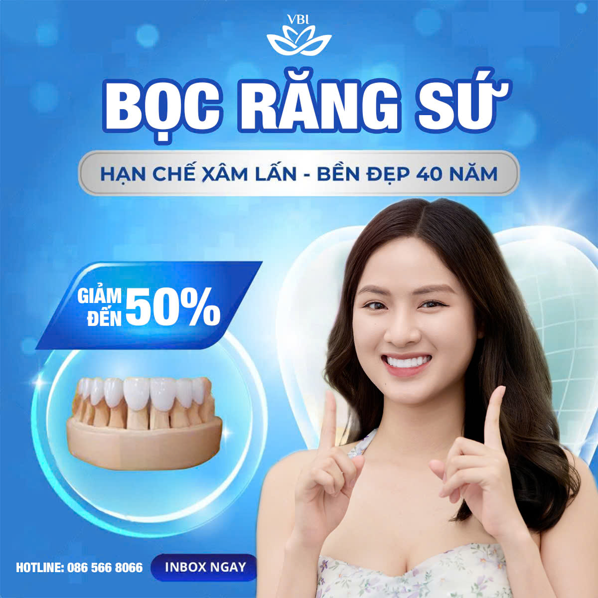 RĂNG SỨ THẾ HỆ MỚI: ĐẸP TỰ NHIÊN, BỀN VỮNG, KHÔNG LO HƯ HẠI
