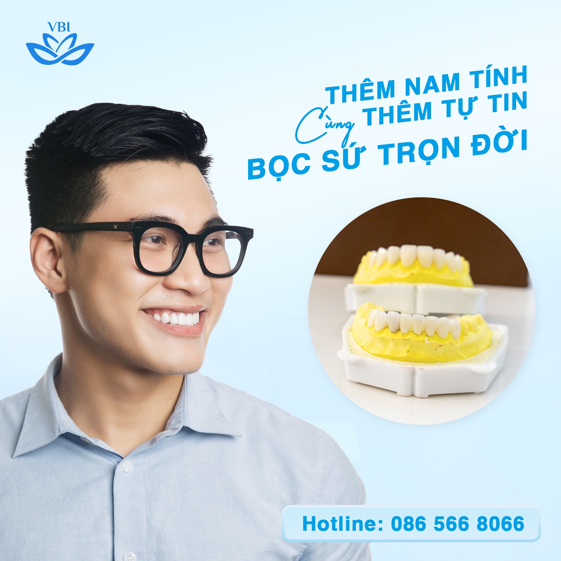THÊM NAM TÍNH THÊM TỰ TIN CÙNG BỌC SỨ TRỌN ĐỜI 
