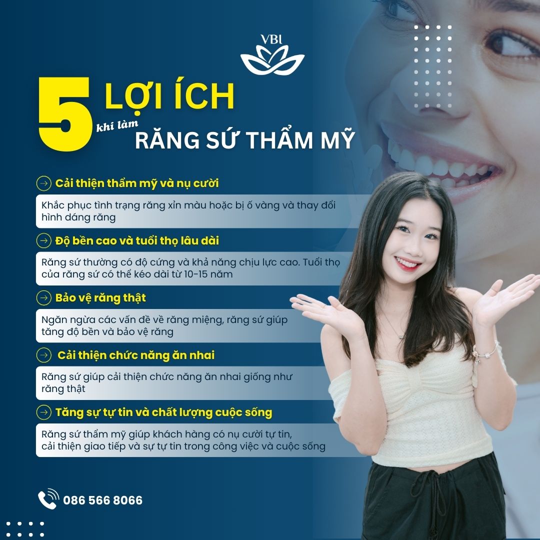 5 LỢI ÍCH BẤT NGỜ CỦA RĂNG SỨ THẨM MỸ