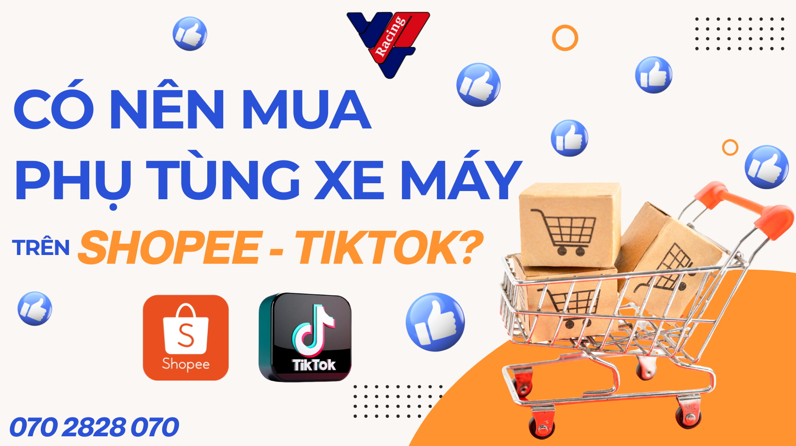 Có nên mua phụ tùng xe máy trên Shopee/Tiktok không?