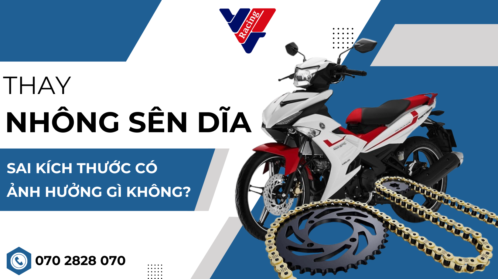 Thay nhông sên dĩa sai kích cỡ có ảnh hưởng gì không?