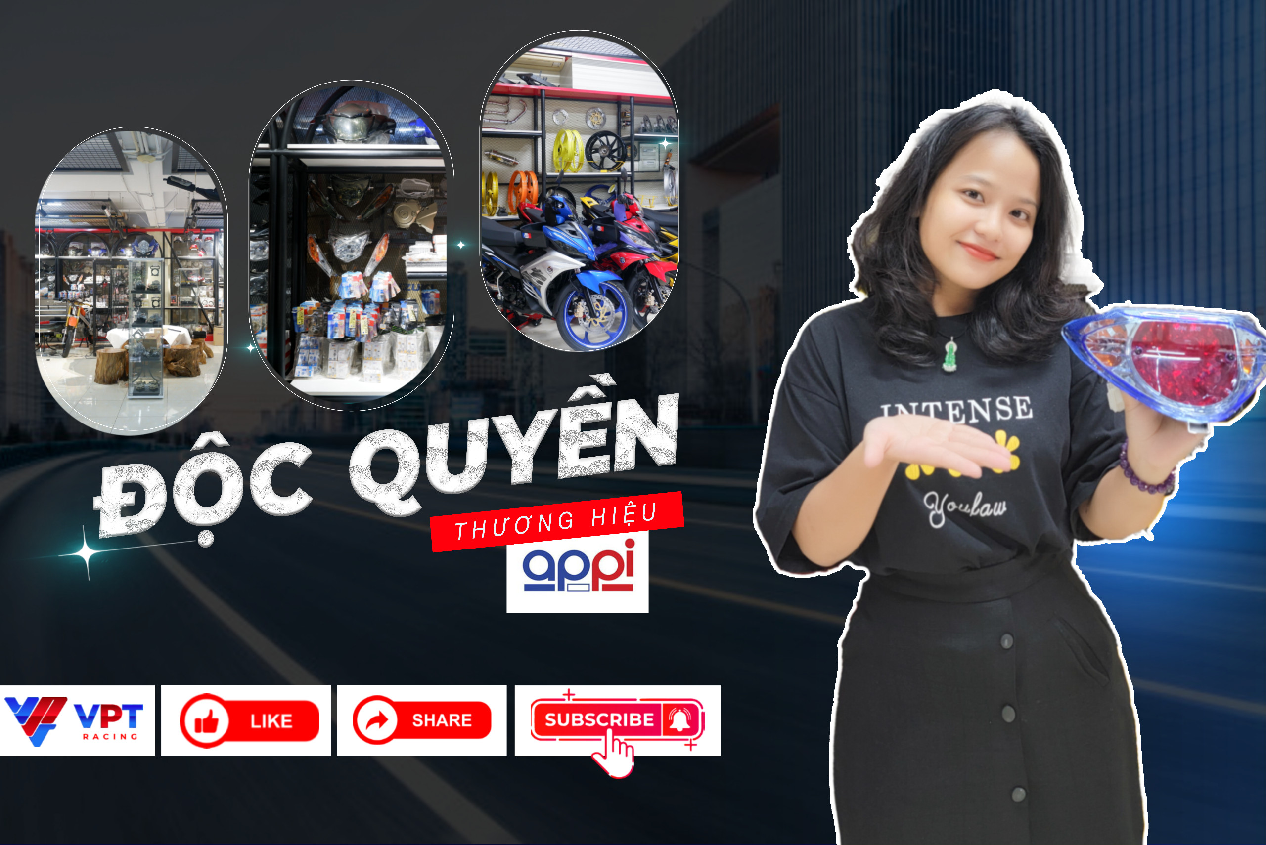 VPT RACING ĐỘC QUYỀN THƯƠNG HIỆU APPI