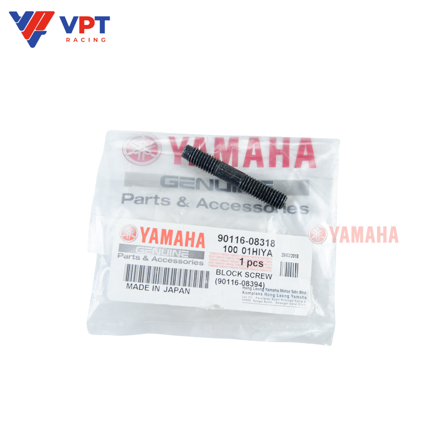 Bu lông chân lòng dưới Y125Z / Y125ZR - RH / Yamaha