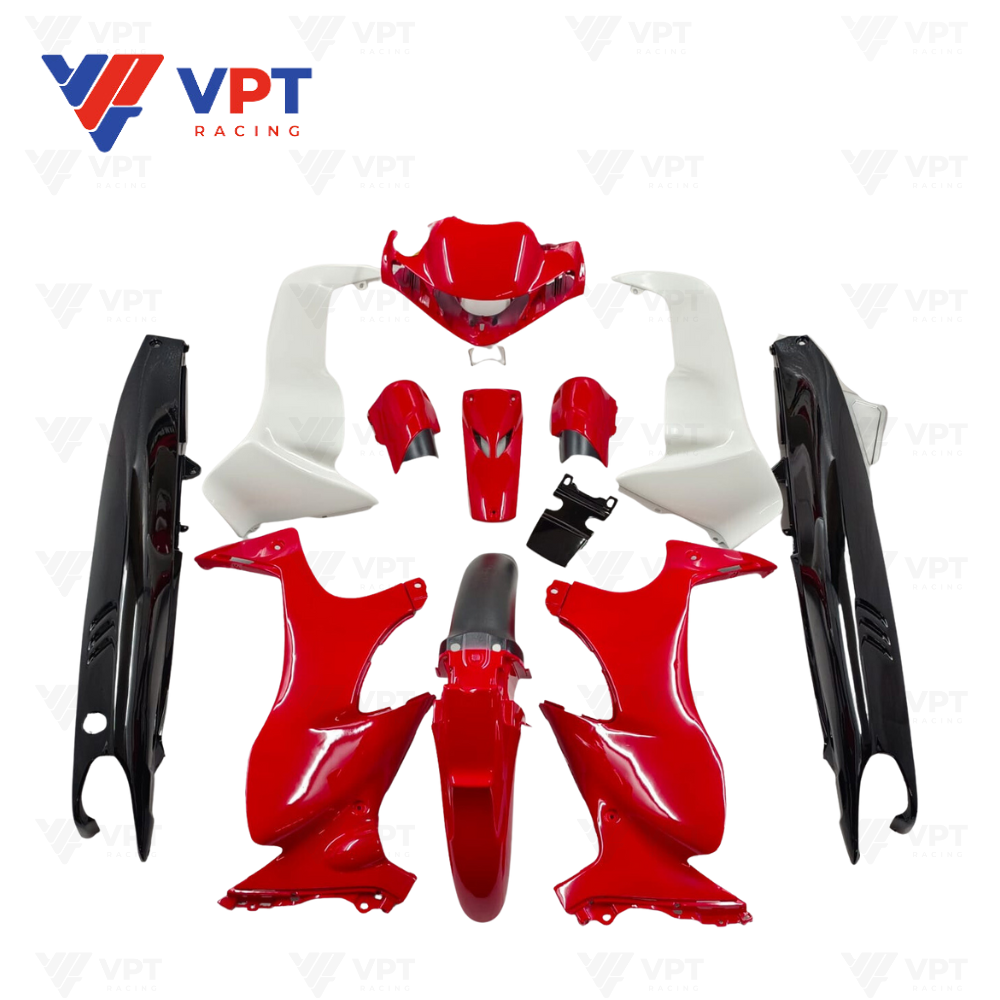 Dàn áo (Bộ ốp) Y125Z - Màu đỏ đen - OEM