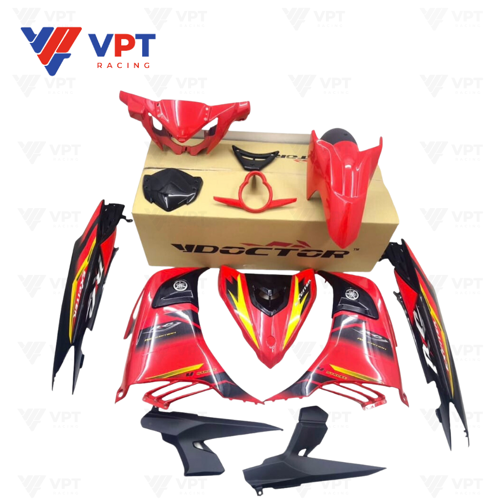 Dàn áo(Bộ ốp) EX135-2017 / LC135-V7 Racing - 016 màu đỏ - Doctor