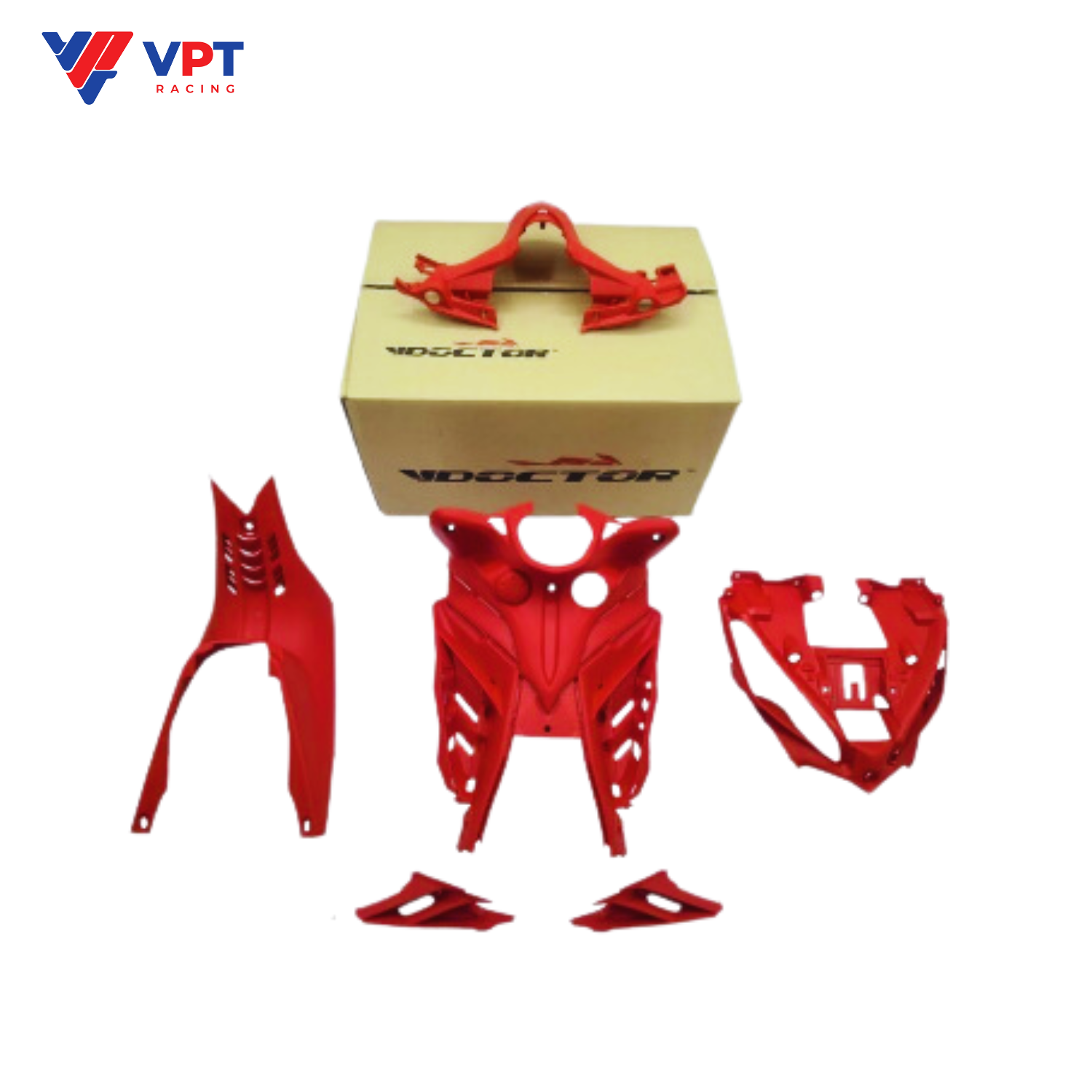 Bộ yếm lườn giữa EX135-2011 / LC135 II - 6 cái màu đỏ - Doctor