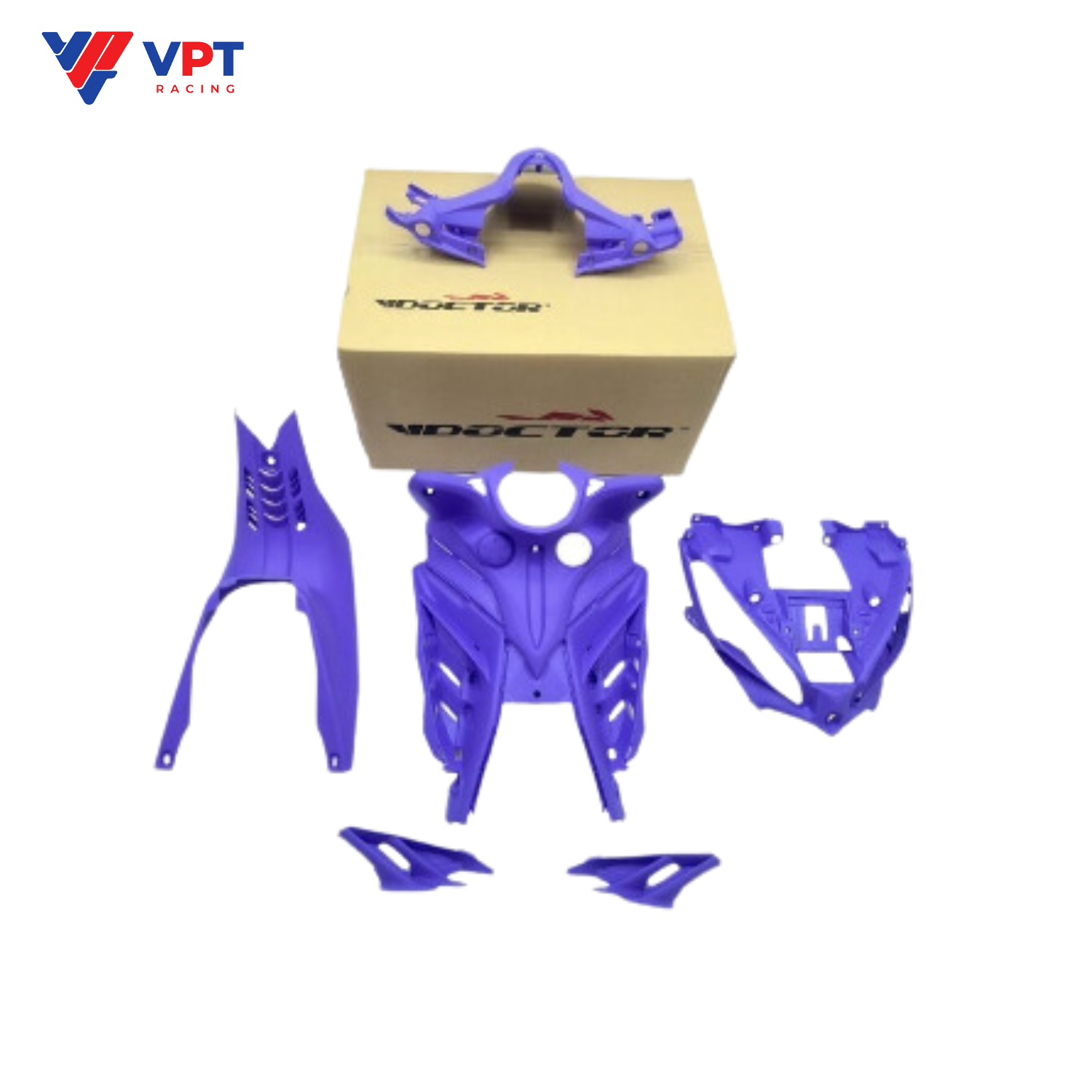 Bộ yếm lườn giữa EX135-2011 / LC135 II - 6 cái màu tím - Doctor